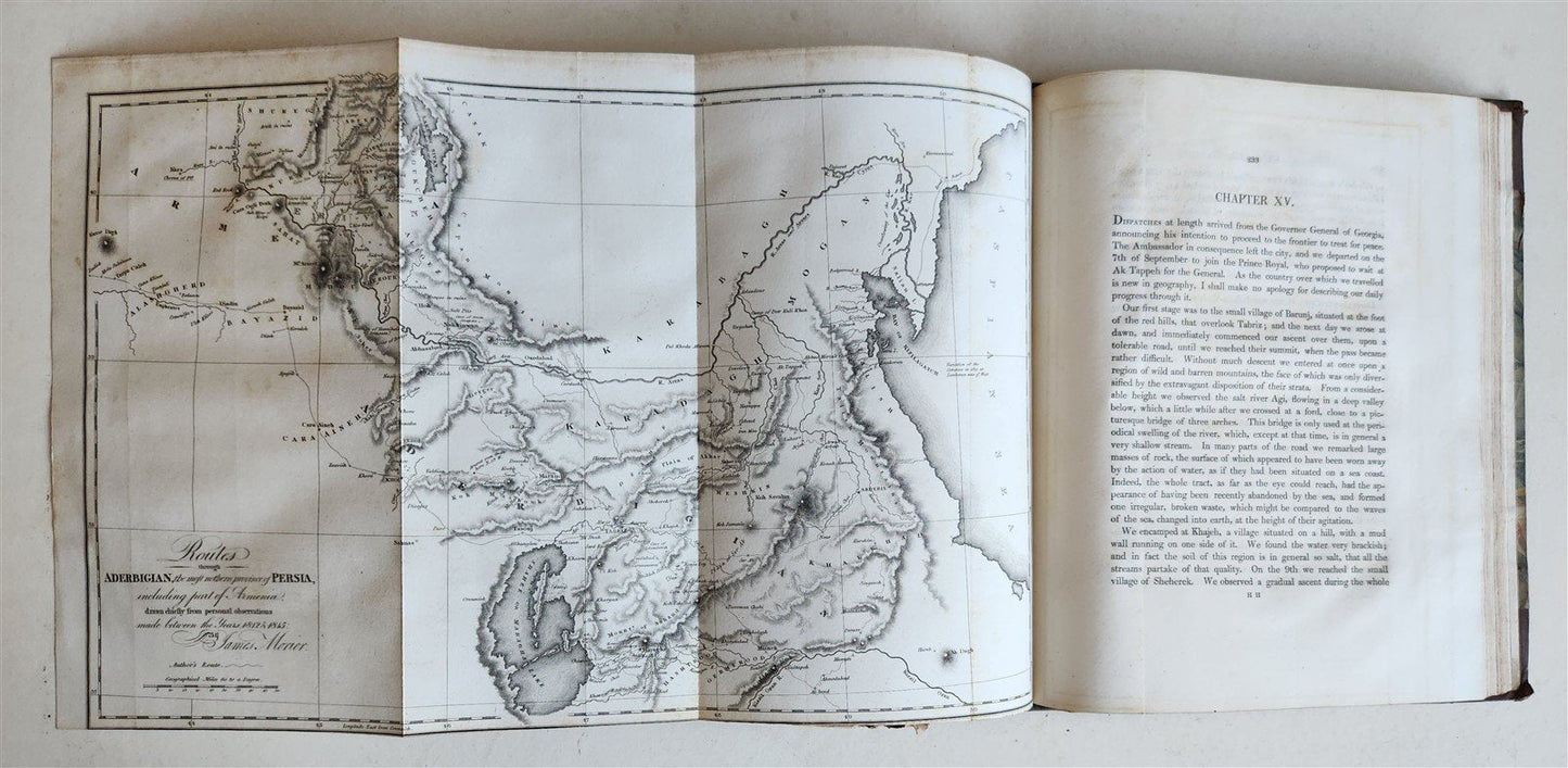 1818 JORNEY through PERSIA ARMENIA & ASIA MINOR to CONSTANTINOPLE antique MORIER
