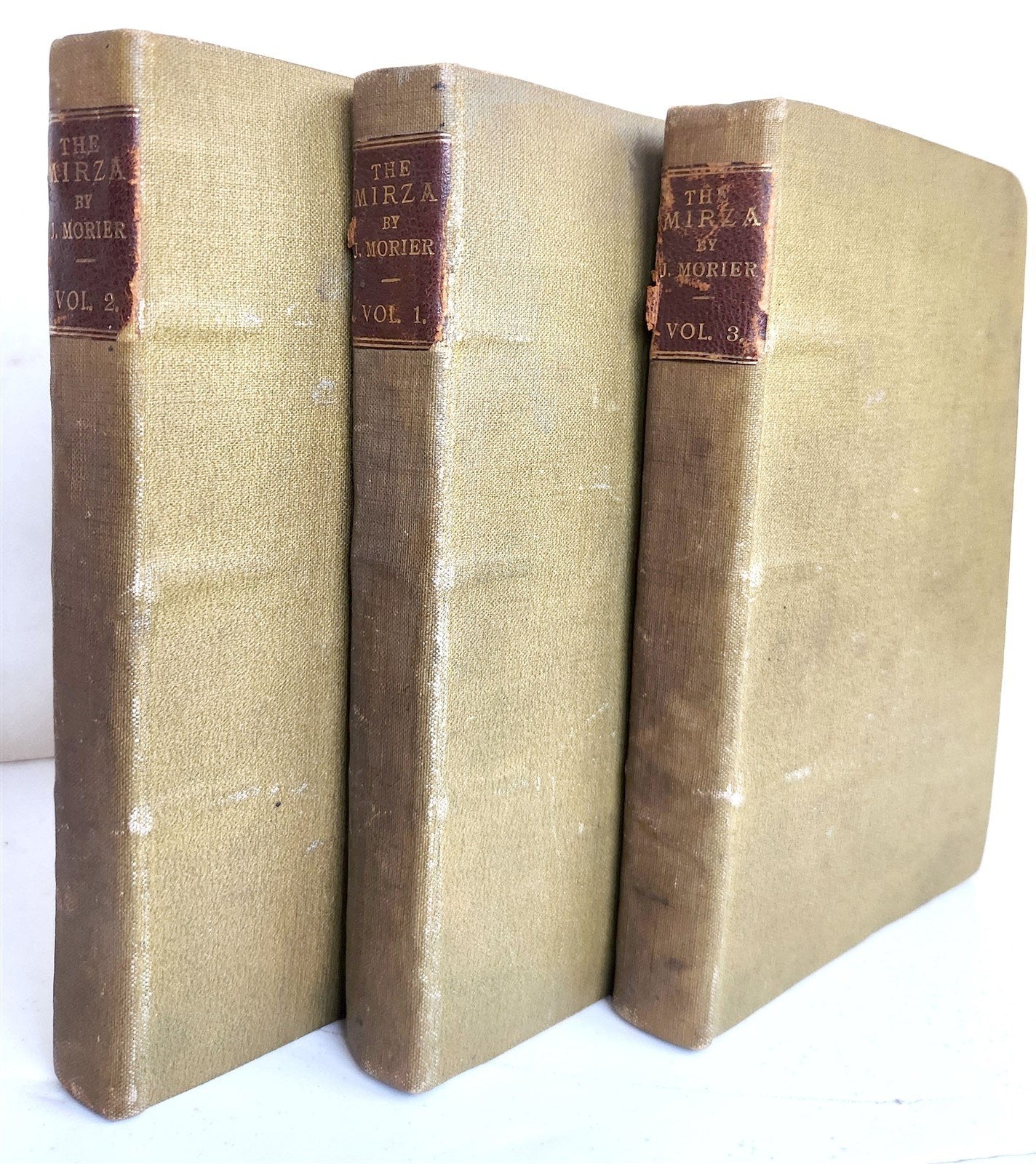 1841 THE MIRZA by James Morier antique 3 VOLUMES Travels in Persia