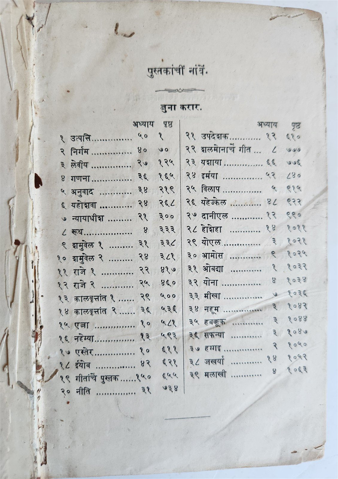 1872 BIBLE in MARATHI LANGUAGE antique BOMBAY INDIA