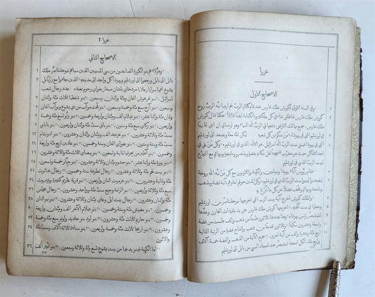 1890s BIBLE in ARABIC LANGUAGE antique OLD TESTAMENT