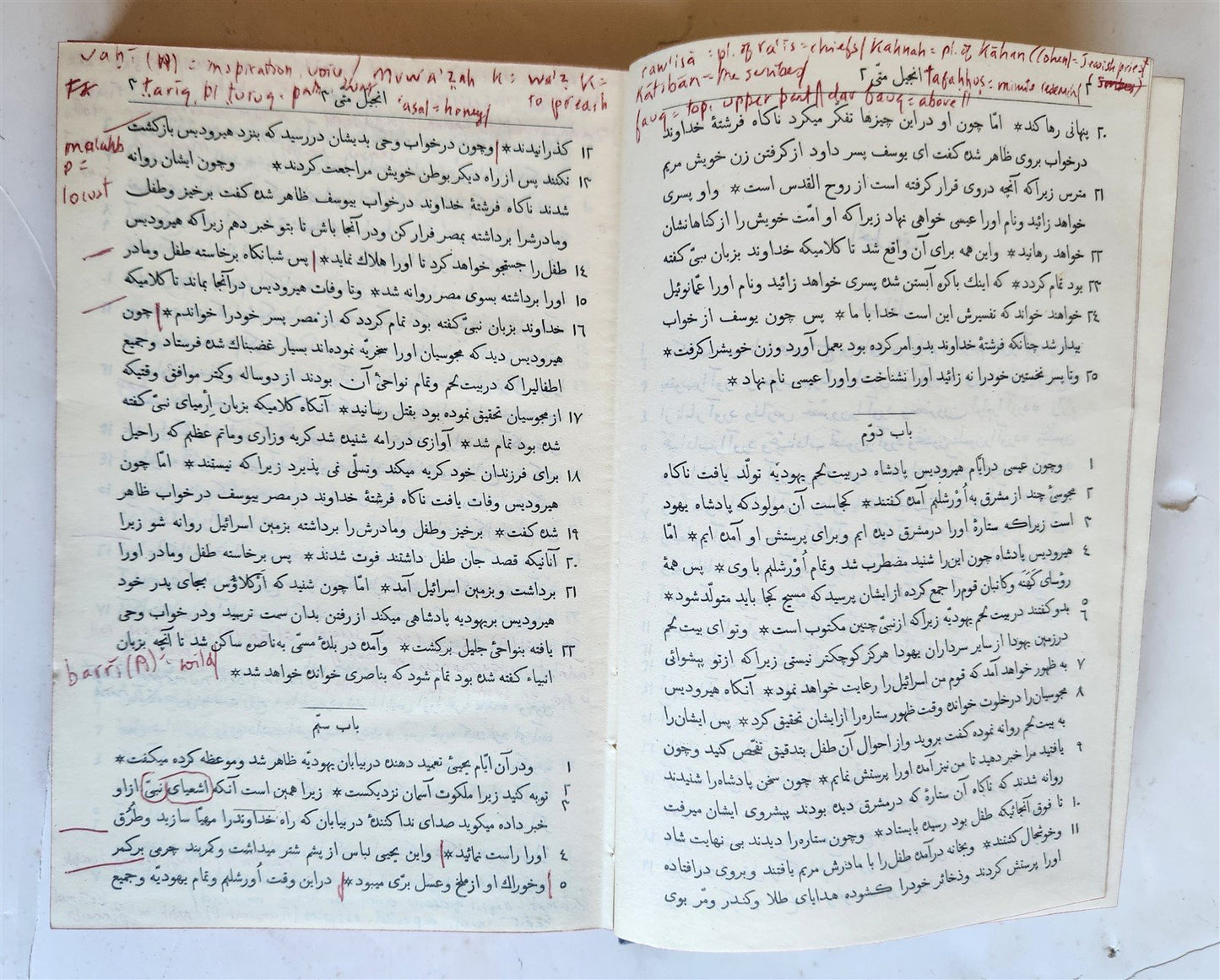 1904 BIBLE in PERSIAN LANGUAGE antique NEW TESTAMENT