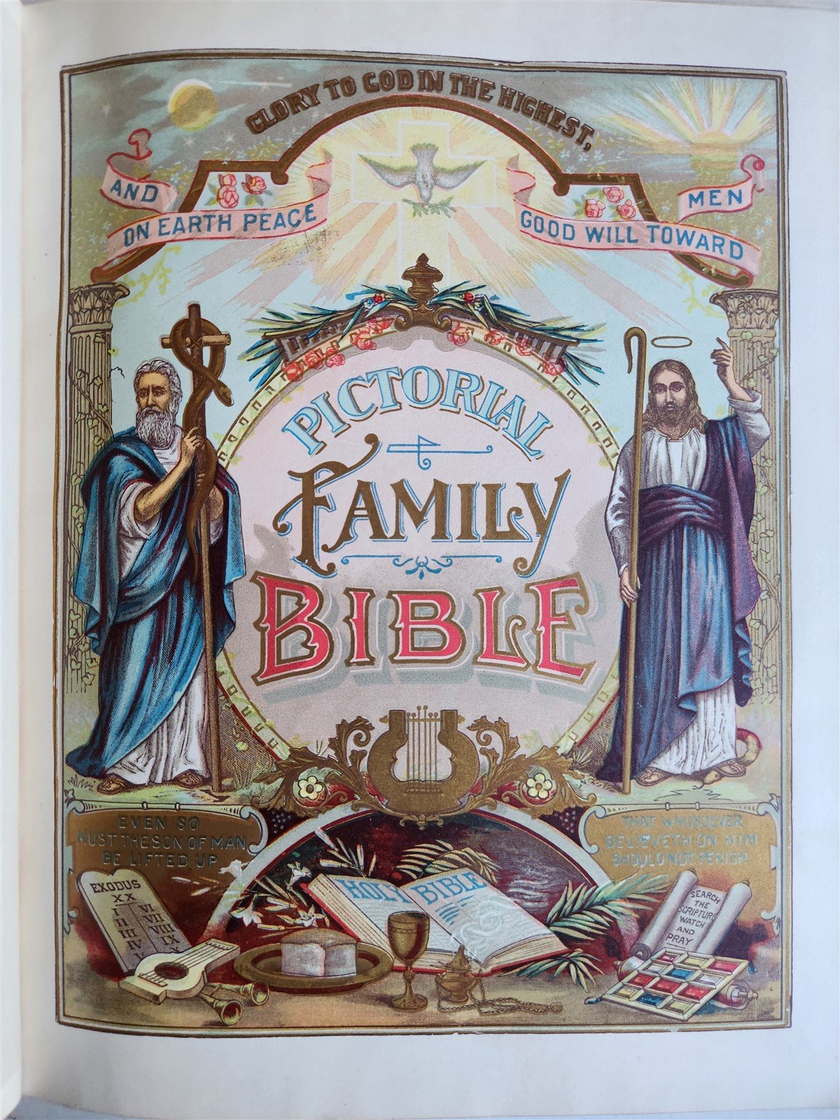 1900 BIBLE in ENGLISH ANTIQUE VICTORIAN MASSIVE FOLIO GUSTAVE DORE ILLUSTRATED