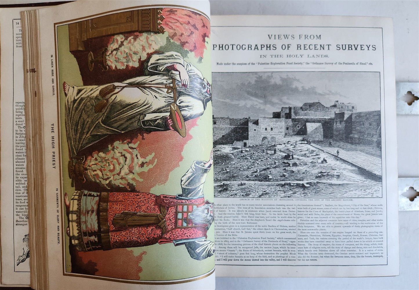 1900 BIBLE in ENGLISH ANTIQUE VICTORIAN MASSIVE FOLIO GUSTAVE DORE ILLUSTRATED