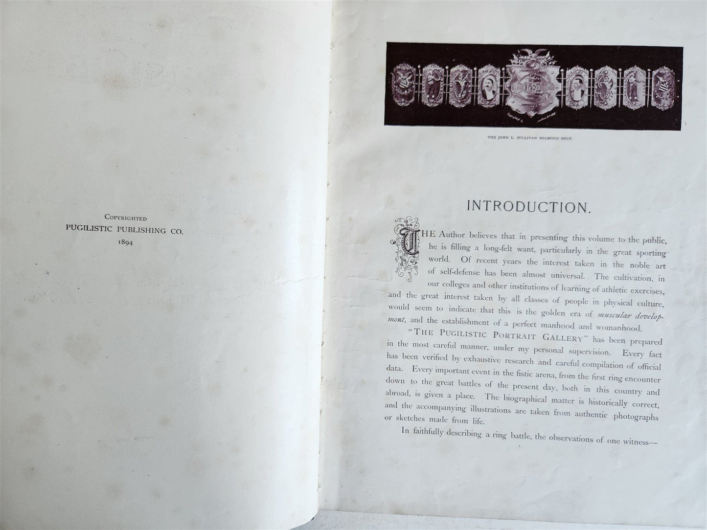 1894 PORTRAIT GALLERY of PUGILISTS England America Australia antique ILLUSTRATED BOXING