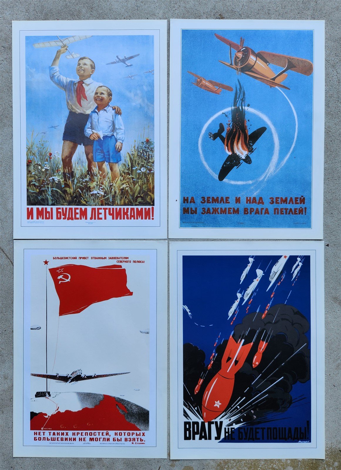 RUSSIAN AVIATION POSTERS MASTERPIECES 20 FACSIMILES SET WINGS of MOTHERLAND