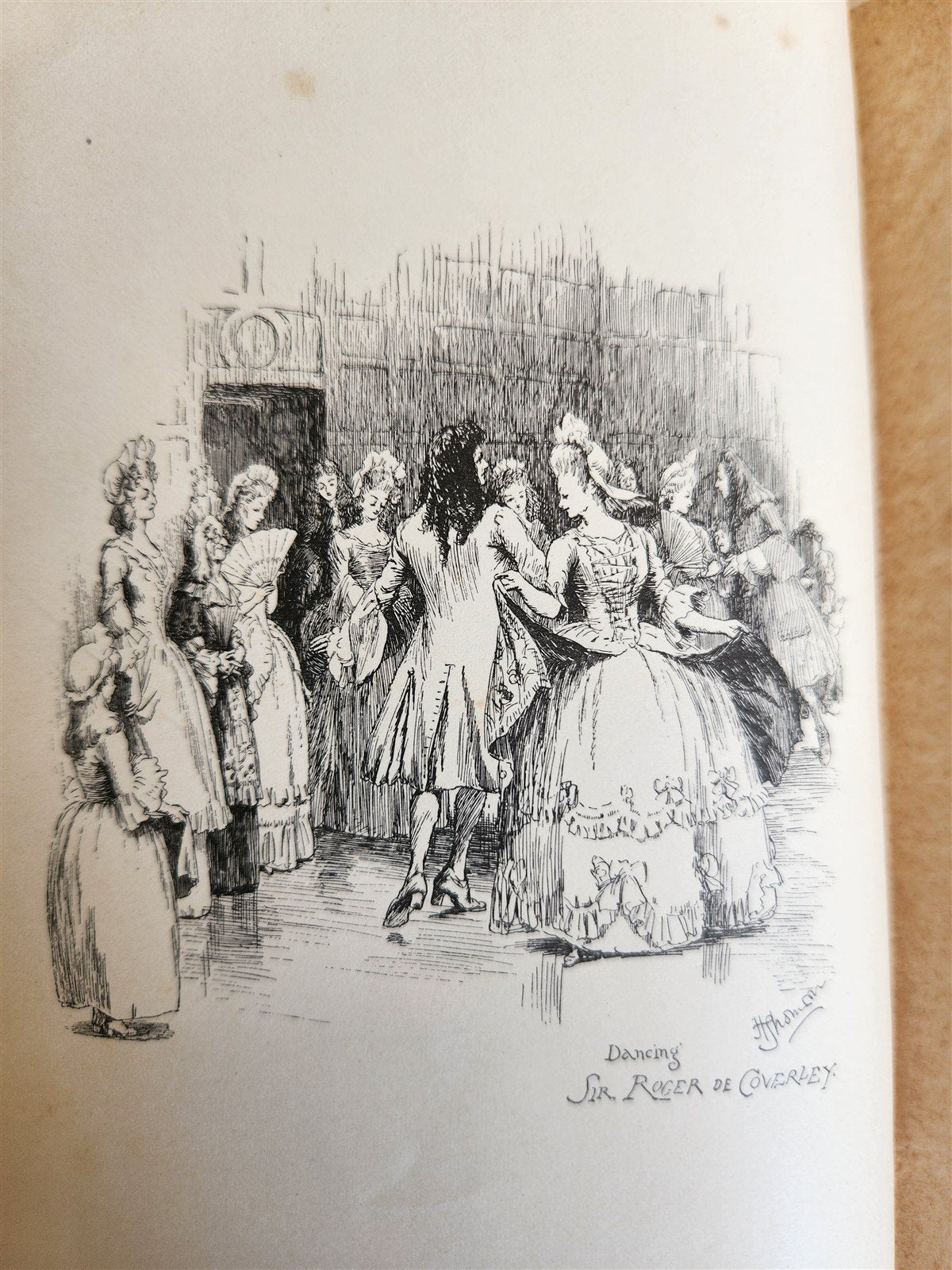 1892 DAYS with SIR ROGER DE COVERLEY antique ILLUSTRATED by Hugh Thomson
