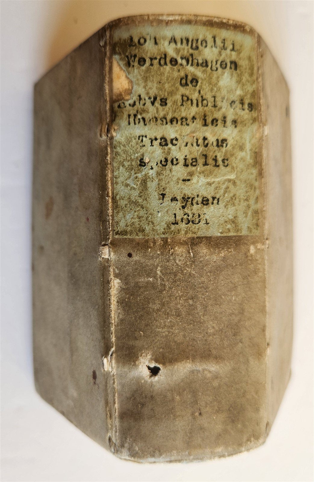 1631 DE REBUS PUBLICIS HANSEATICIS antique VELLUM BOUND