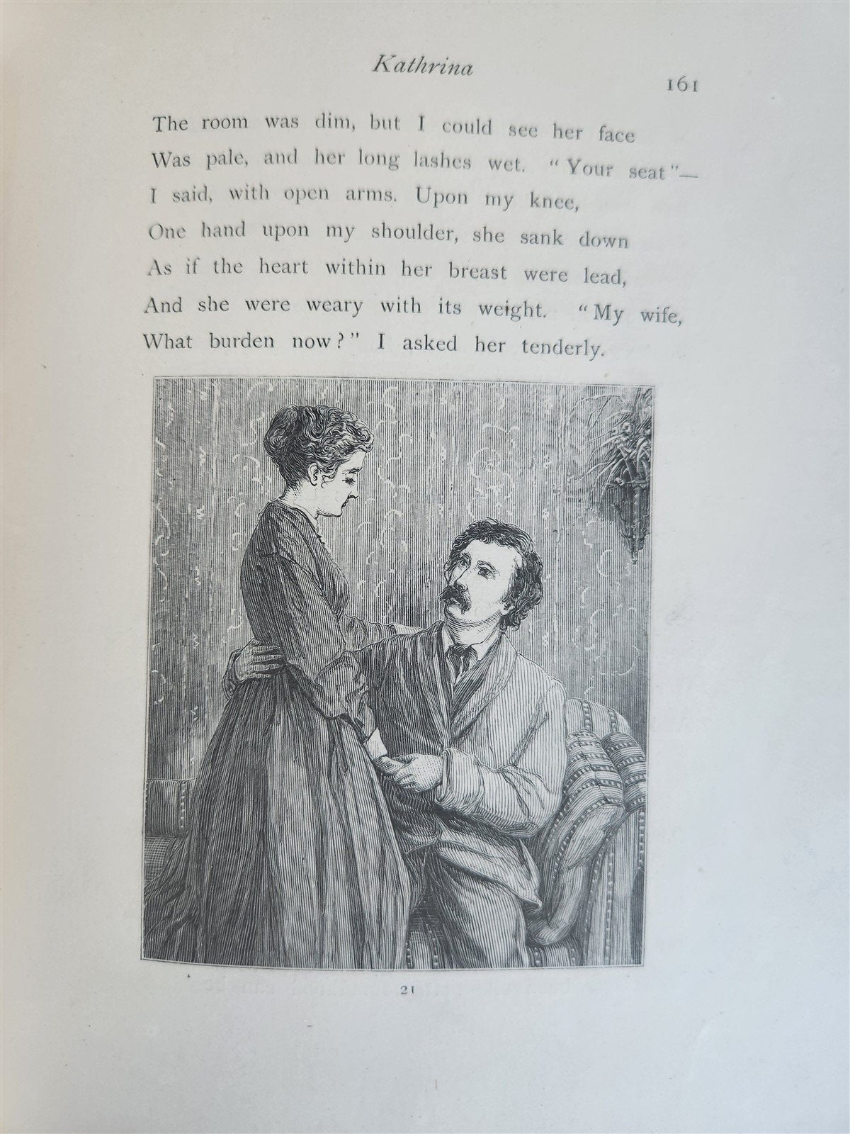 1869 KATHRINA her life and mine POETRY by J.G. Holland antique ILLUSTRATED