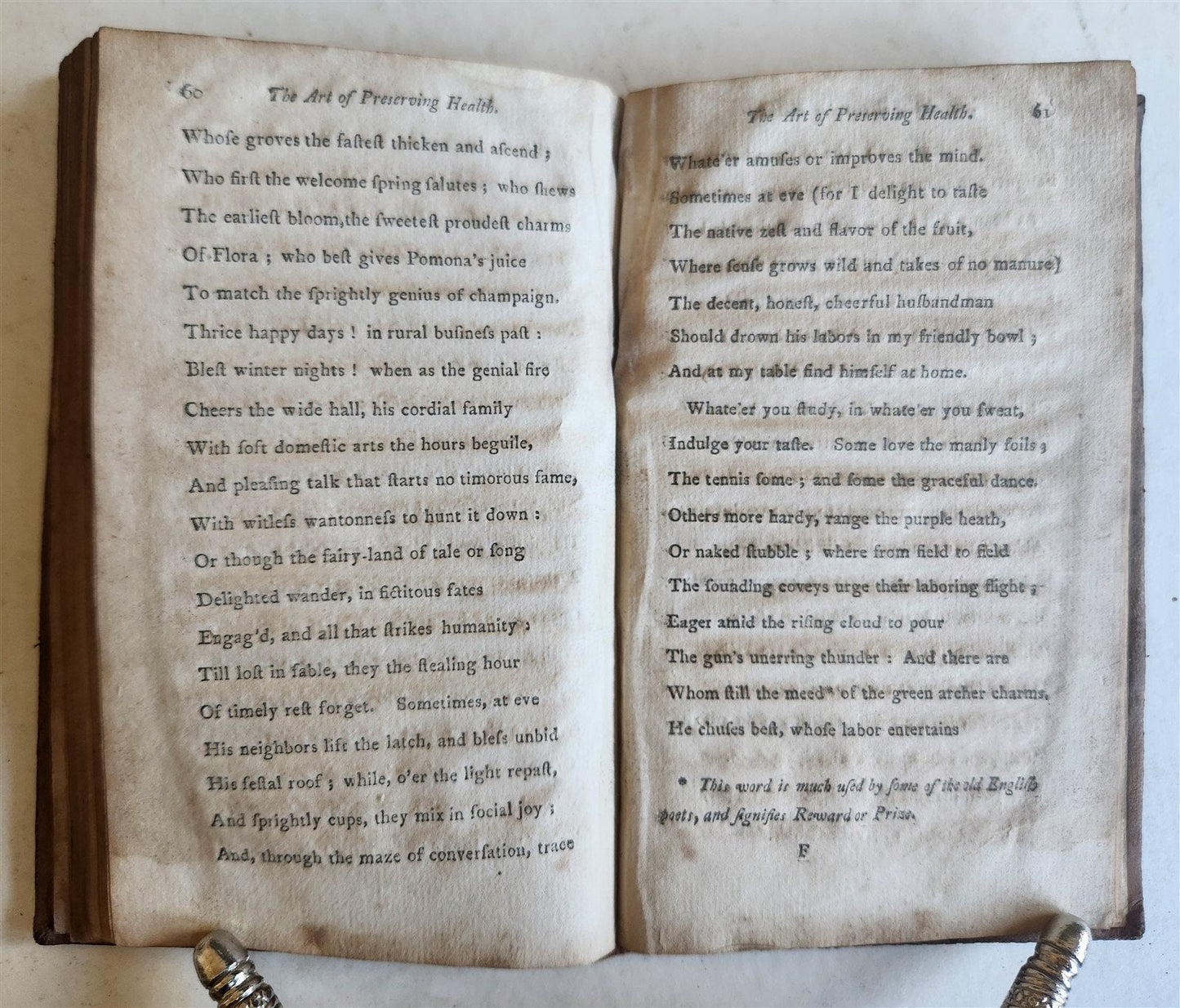 1804 THE ART OF PRESERVING THE HEALTH antique POEM in ENGLISH AMERICANA