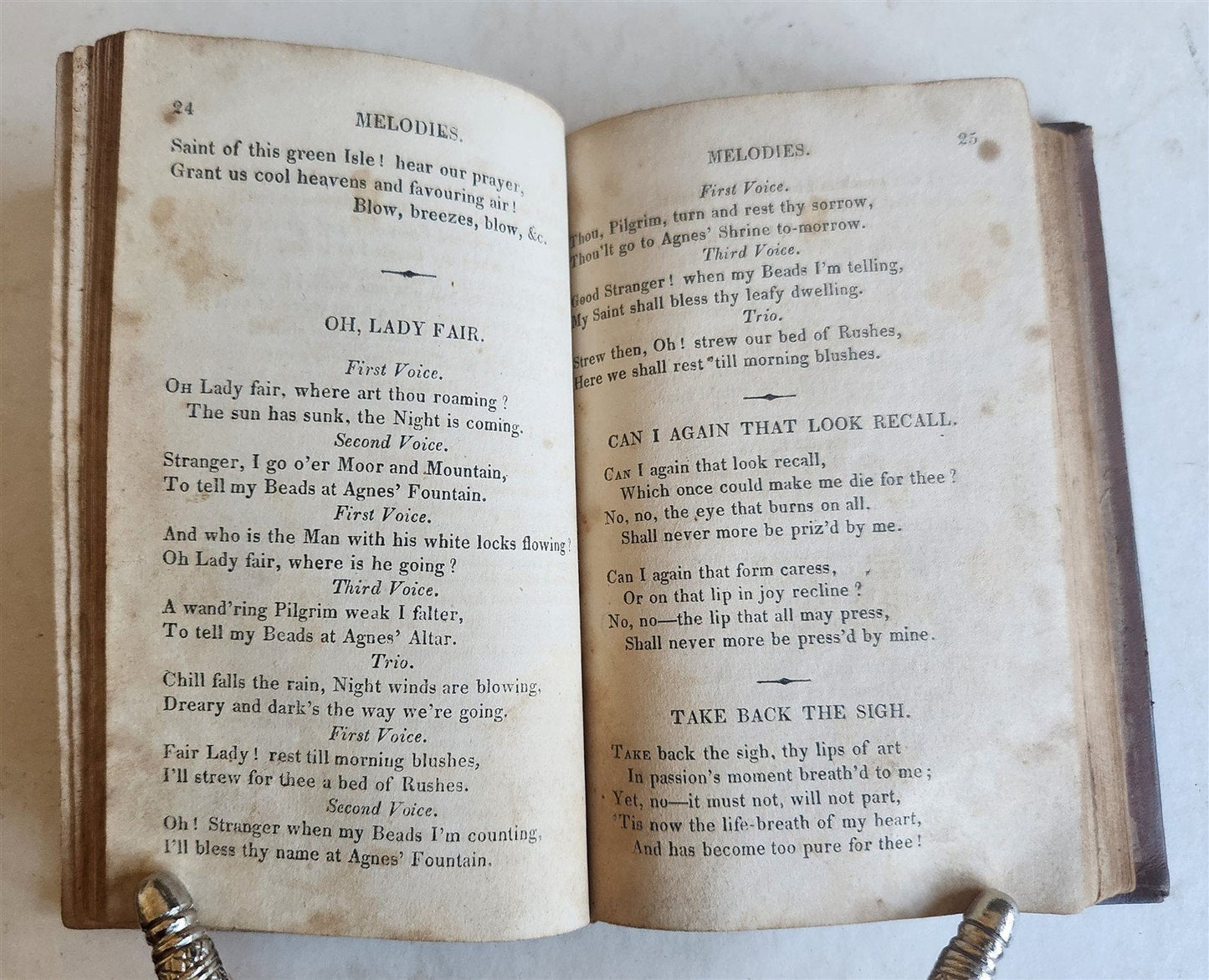1820s IRISH MELODIES NATIONAL AIRS SONGS POEMS by THOMAS MOORE antique AMERICANA