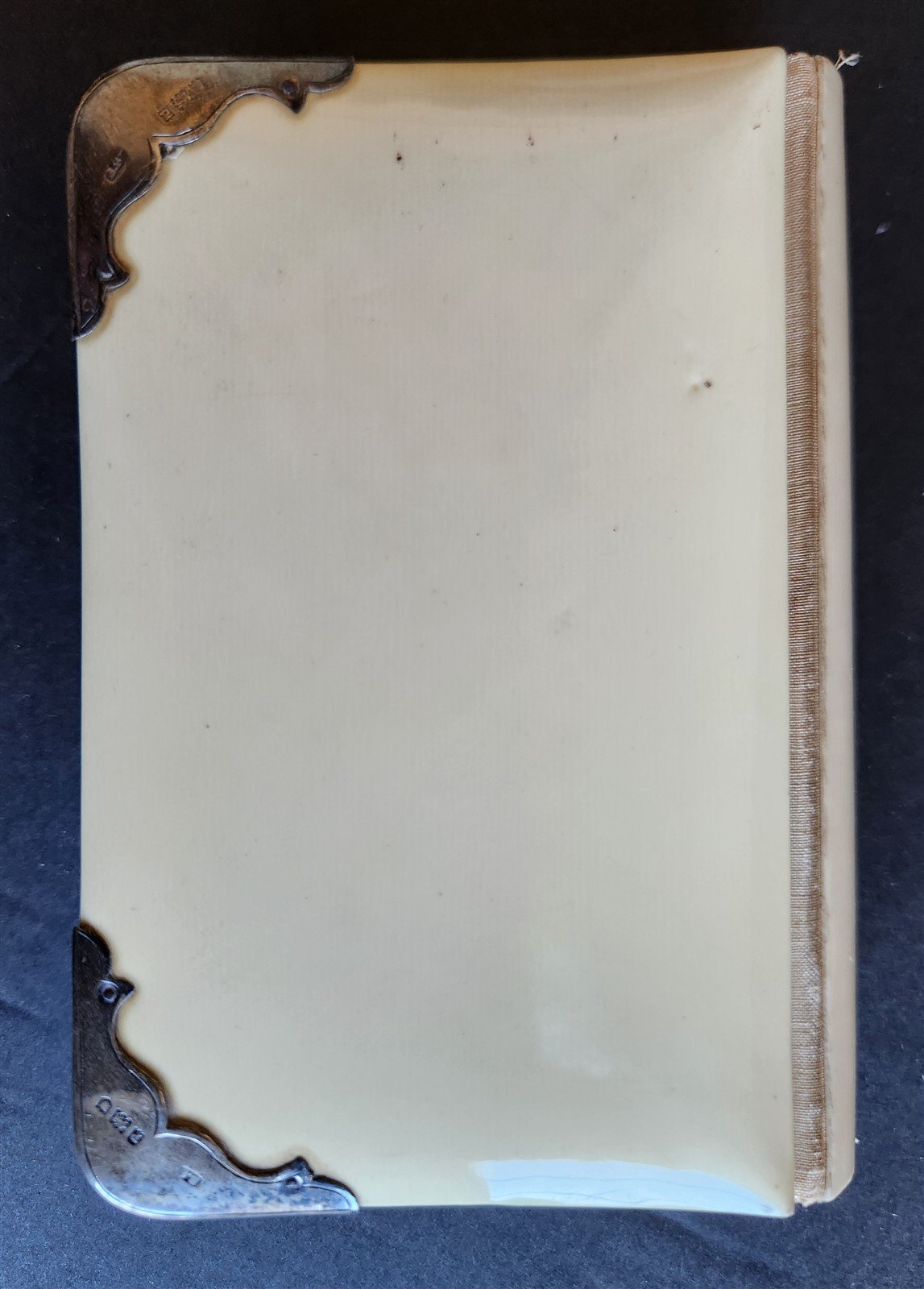 1880s COMMON PRAYER BOOK in ENGLISH antique SILVER DECORATED BINDING