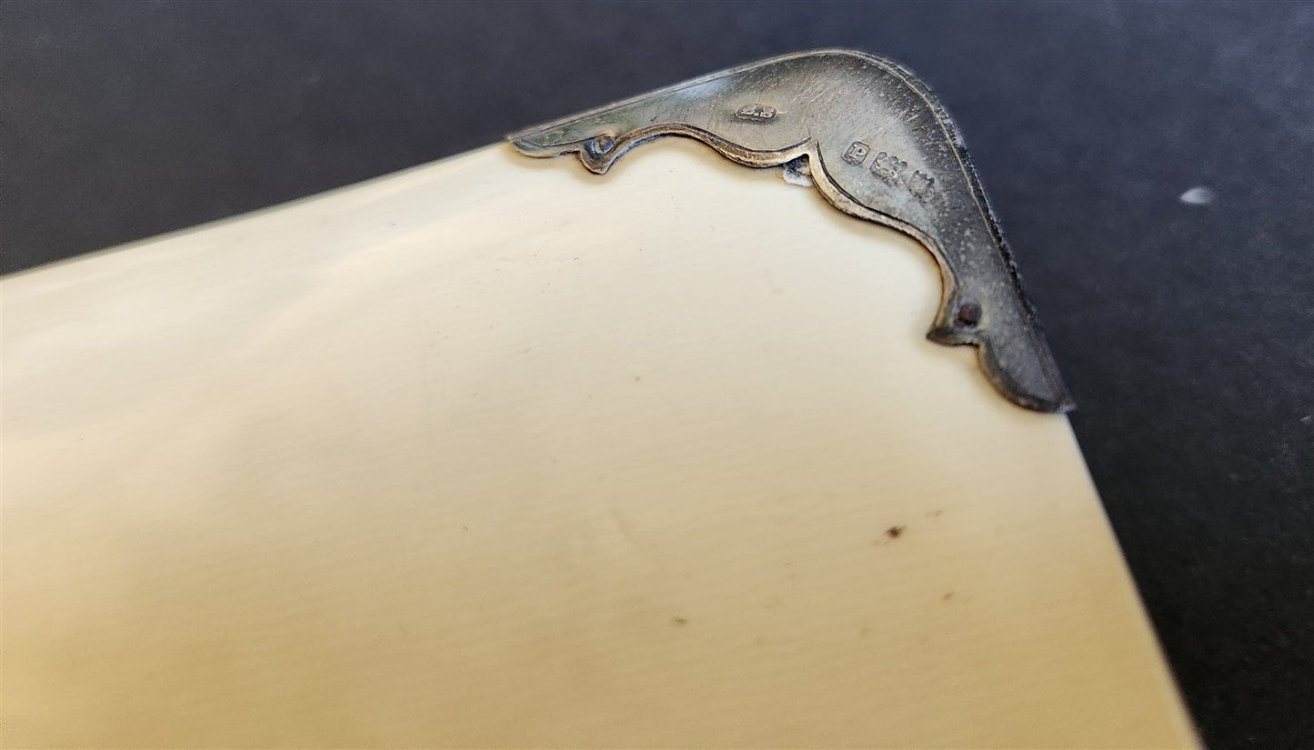 1880s COMMON PRAYER BOOK in ENGLISH antique SILVER DECORATED BINDING