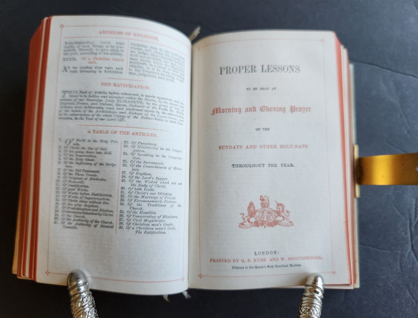 1890s COMMON PRAYER BOOK in ENGLISH antique NICE BINDING w/ APPLIED CROSS