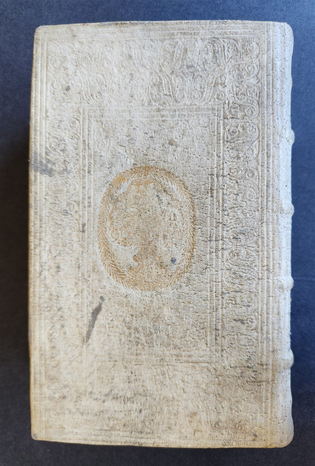 1740 BLAISE PASCAL LETTERS in GERMAN antique PIGSKIN BOUND w/ WITCHCRAFT THEME