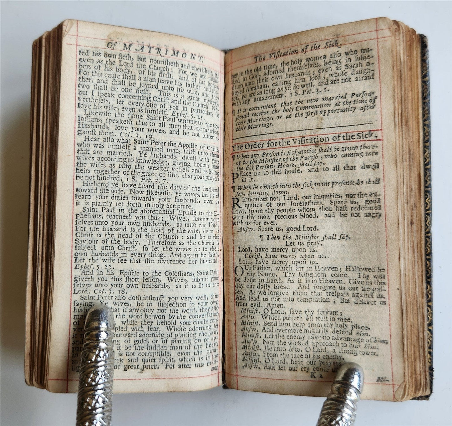 1720 COMMON PRAYER BOOK in ENGLISH antique Edinburgh SCOTLAND
