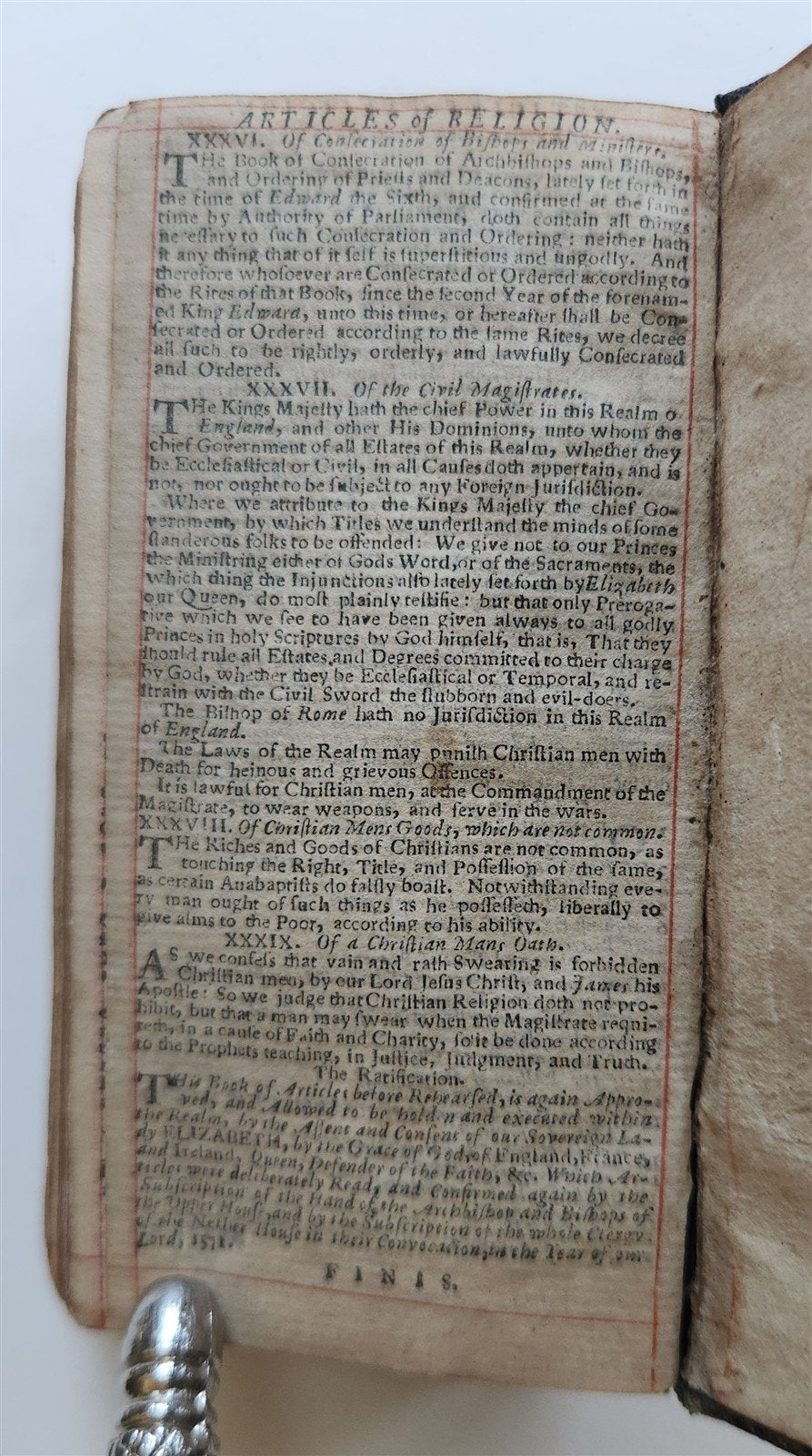 1720 COMMON PRAYER BOOK in ENGLISH antique Edinburgh SCOTLAND