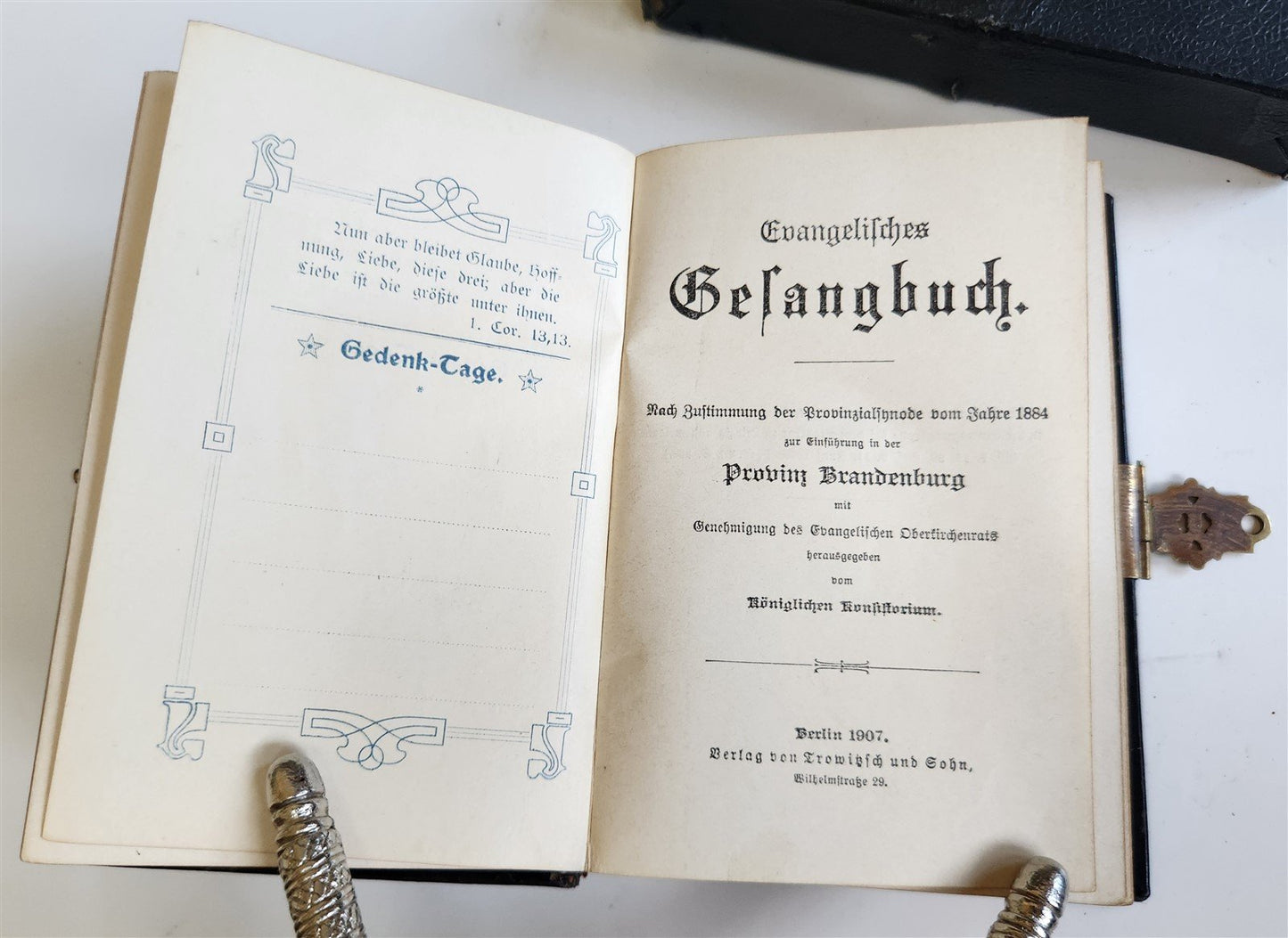 1907 GERMAN HYMNAL antique EVANGELISCHES GASANGBUCH
