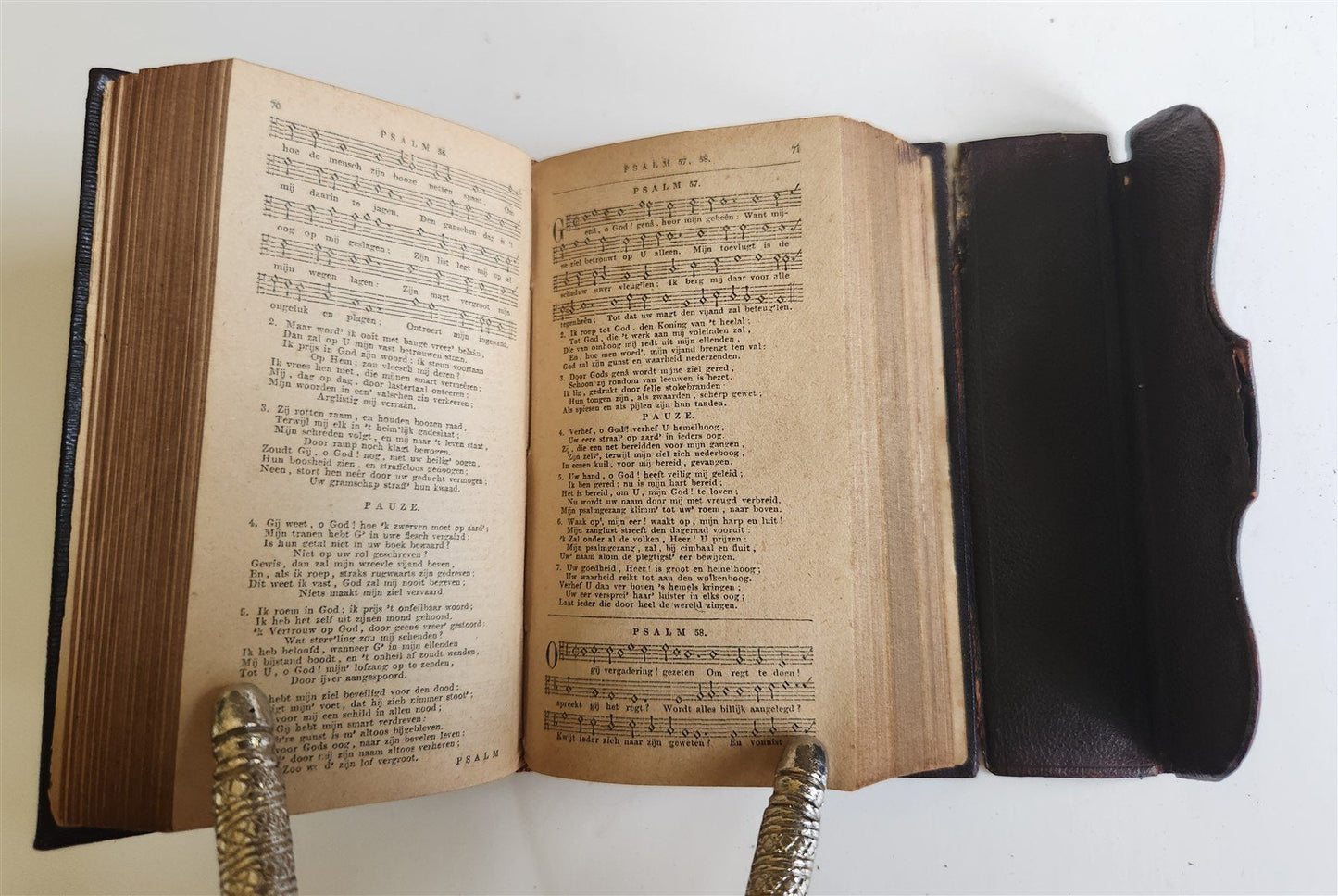 1884 BIBLE in DUTCH antique NEW TESTAMENT w/ PSALMS