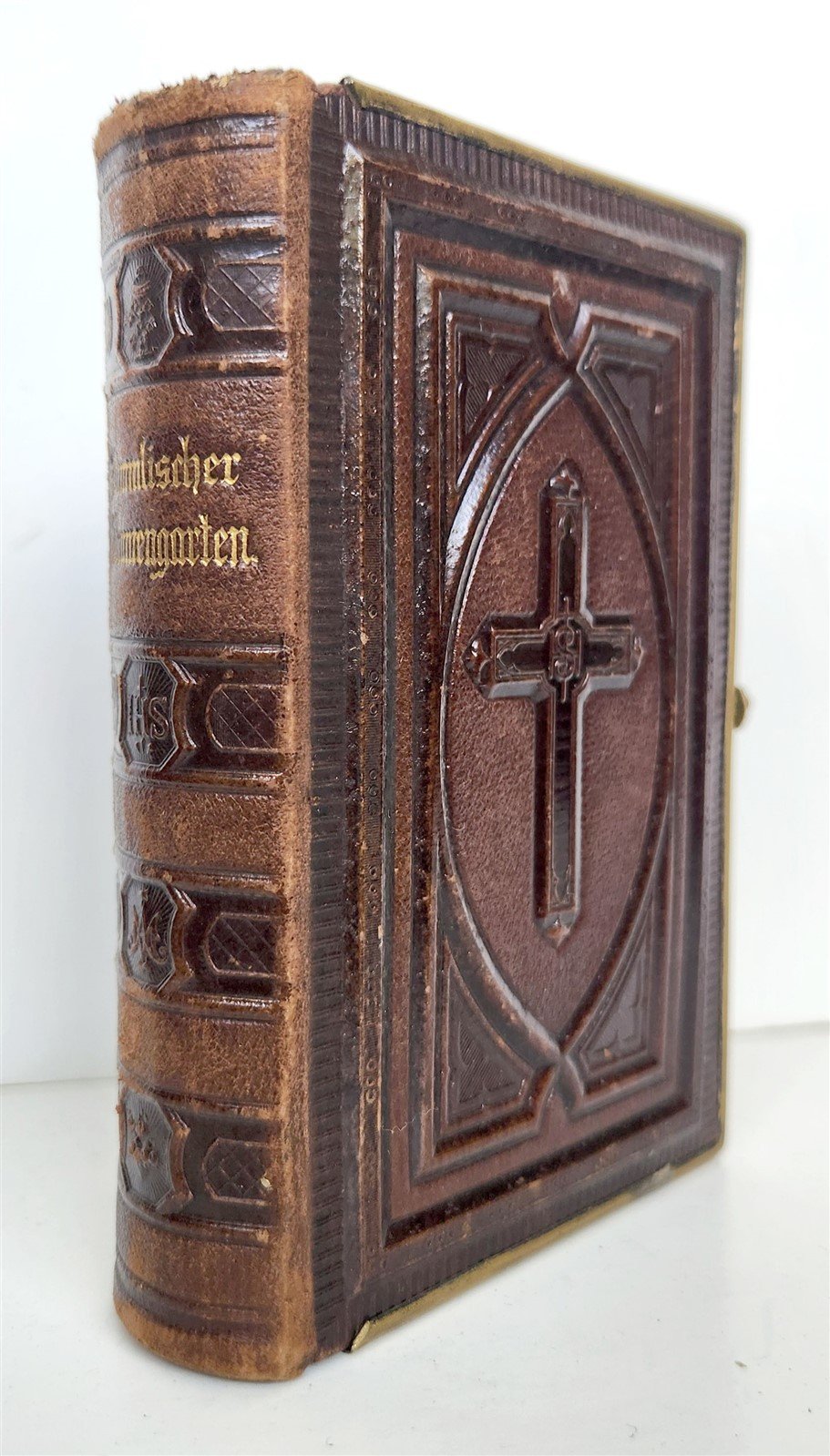 1871 GERMAN CATHOLIC PRAYER & DEVOTIONAL BOOK antique
