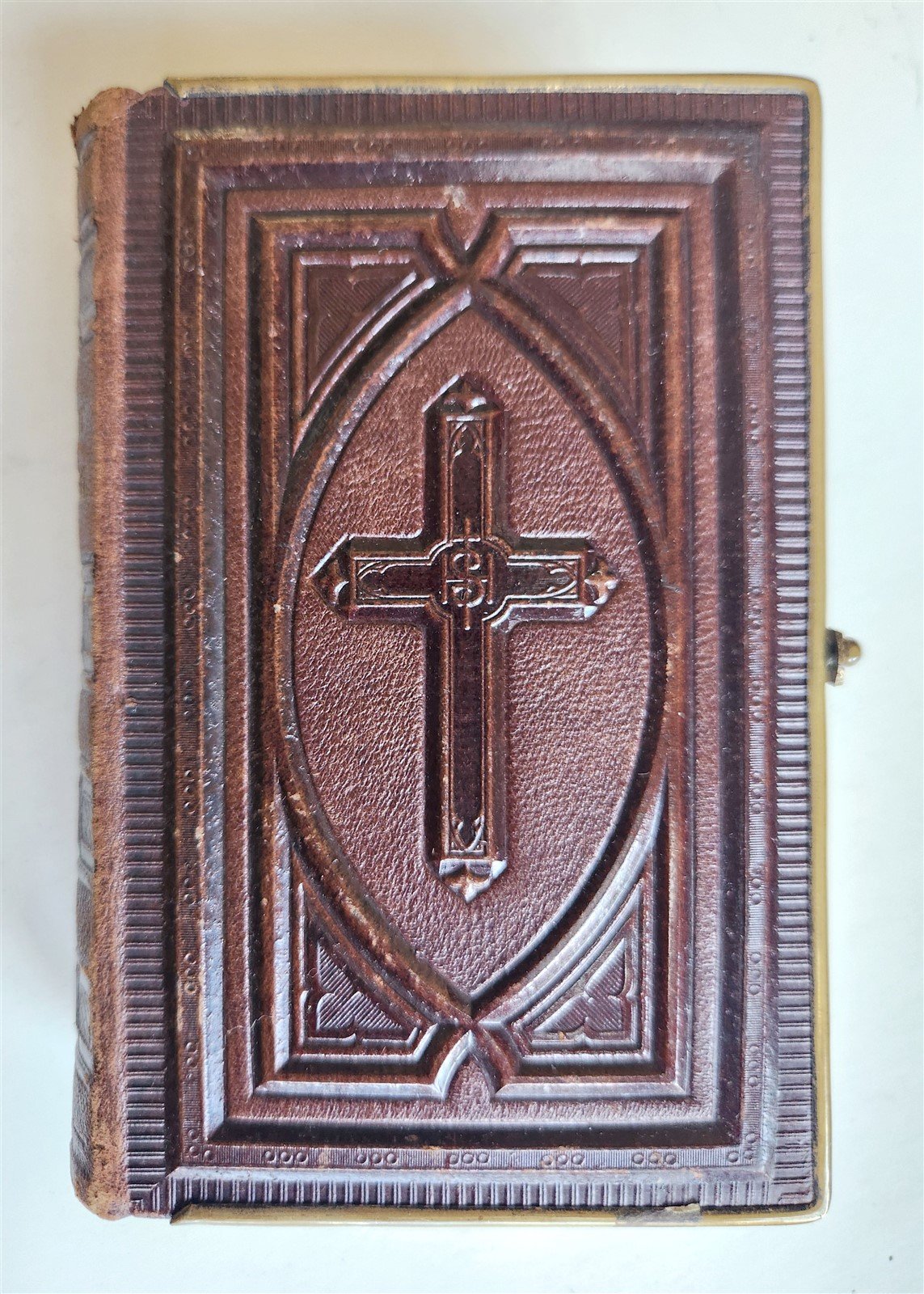 1871 GERMAN CATHOLIC PRAYER & DEVOTIONAL BOOK antique