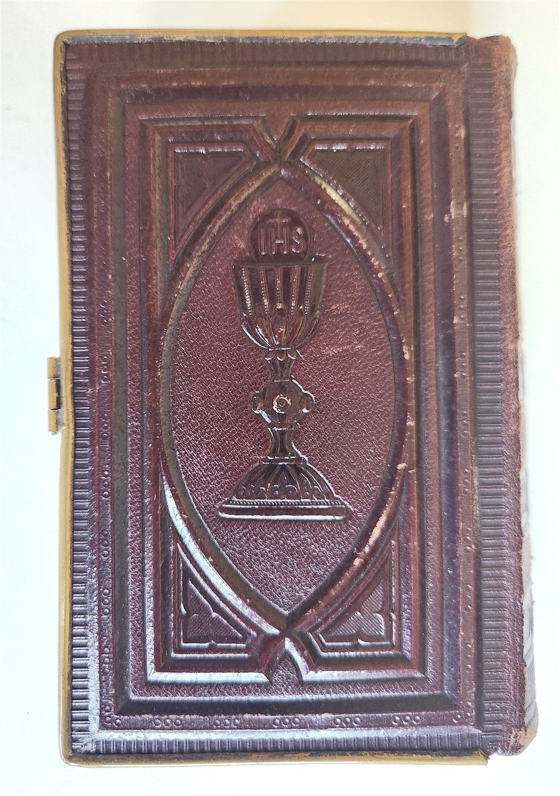 1871 GERMAN CATHOLIC PRAYER & DEVOTIONAL BOOK antique