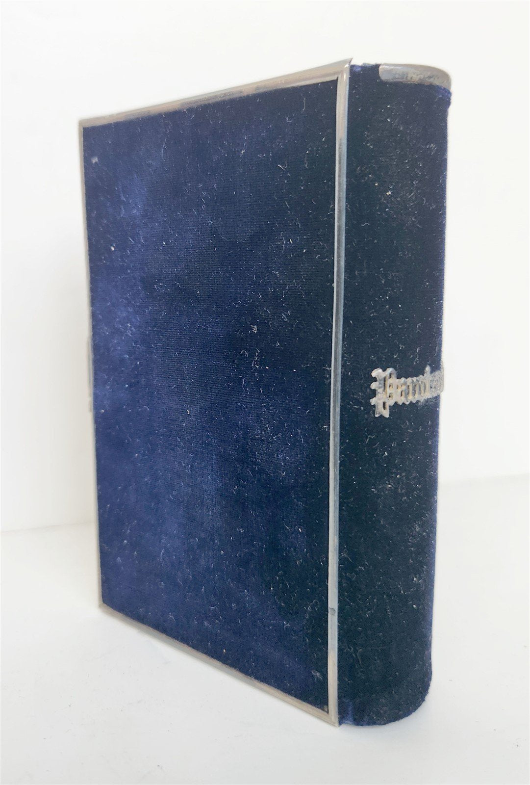 1880s PAROISSIEN ROMAIN antique BEAUTIFUL VELVET BINDING w/ SILVER CROSS CLASP