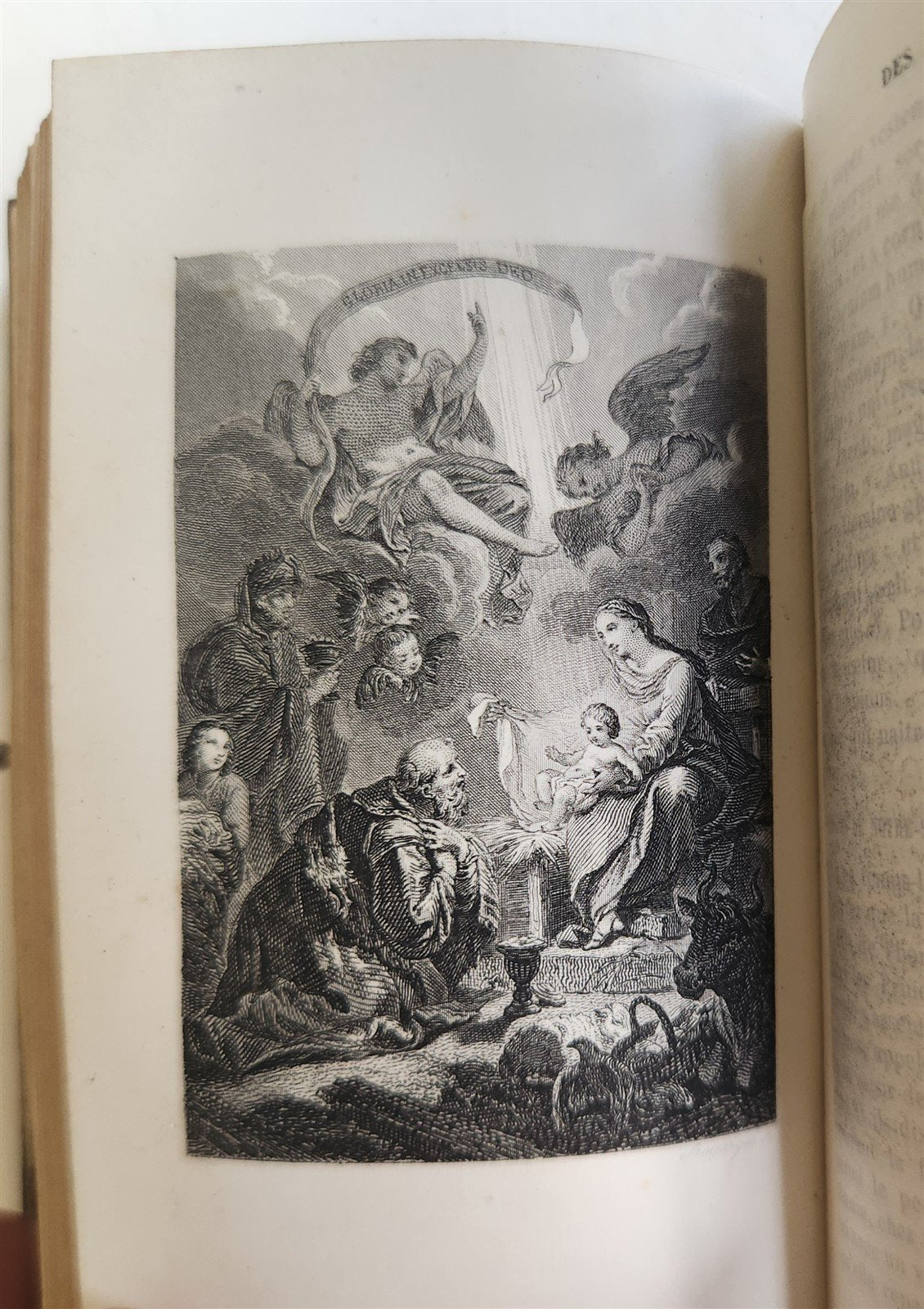 1880s PAROISSIEN ROMAIN antique BEAUTIFUL VELVET BINDING w/ SILVER CROSS CLASP