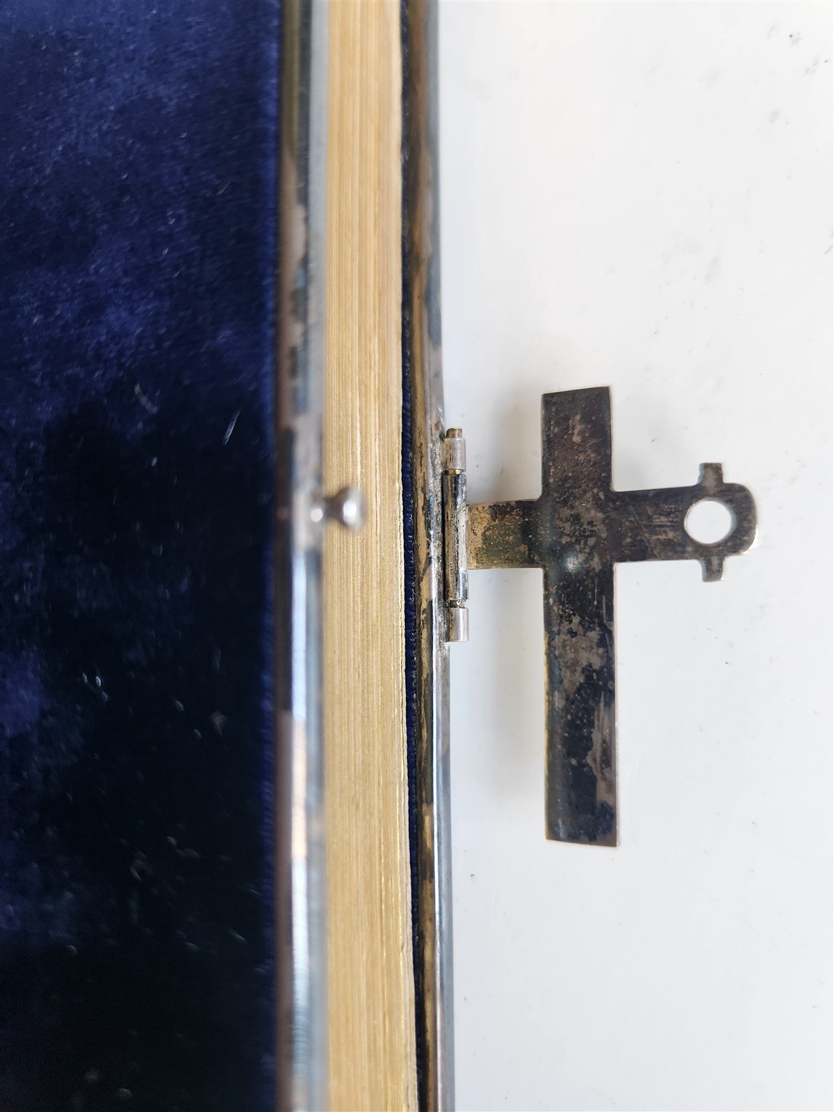 1880s PAROISSIEN ROMAIN antique BEAUTIFUL VELVET BINDING w/ SILVER CROSS CLASP