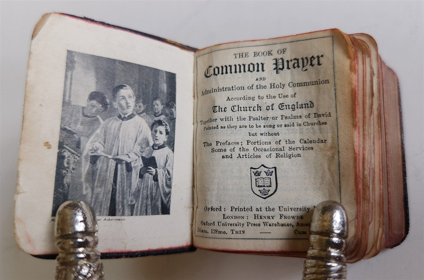1870s MINIATURE BOOK of COMMON PRAYER in ENGLISH antique