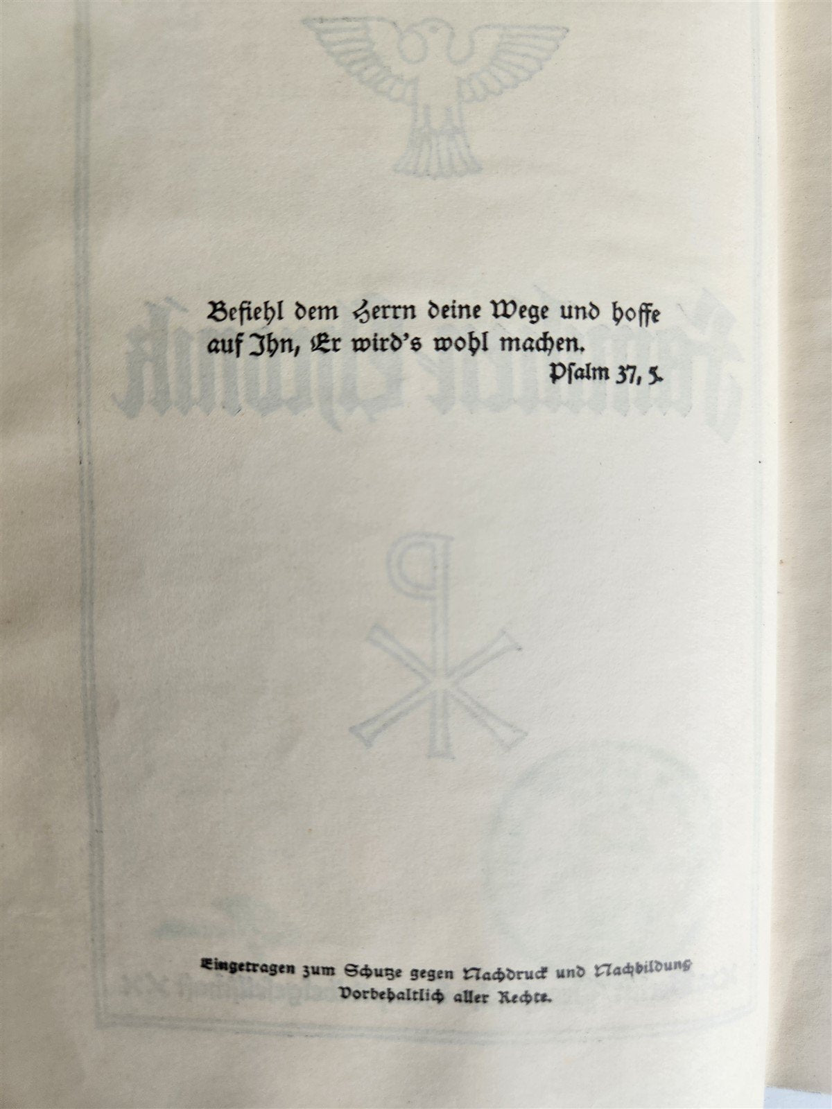 1934 BIBLE in GERMAN pre-WWII translated by MARTIN LUTHER antique