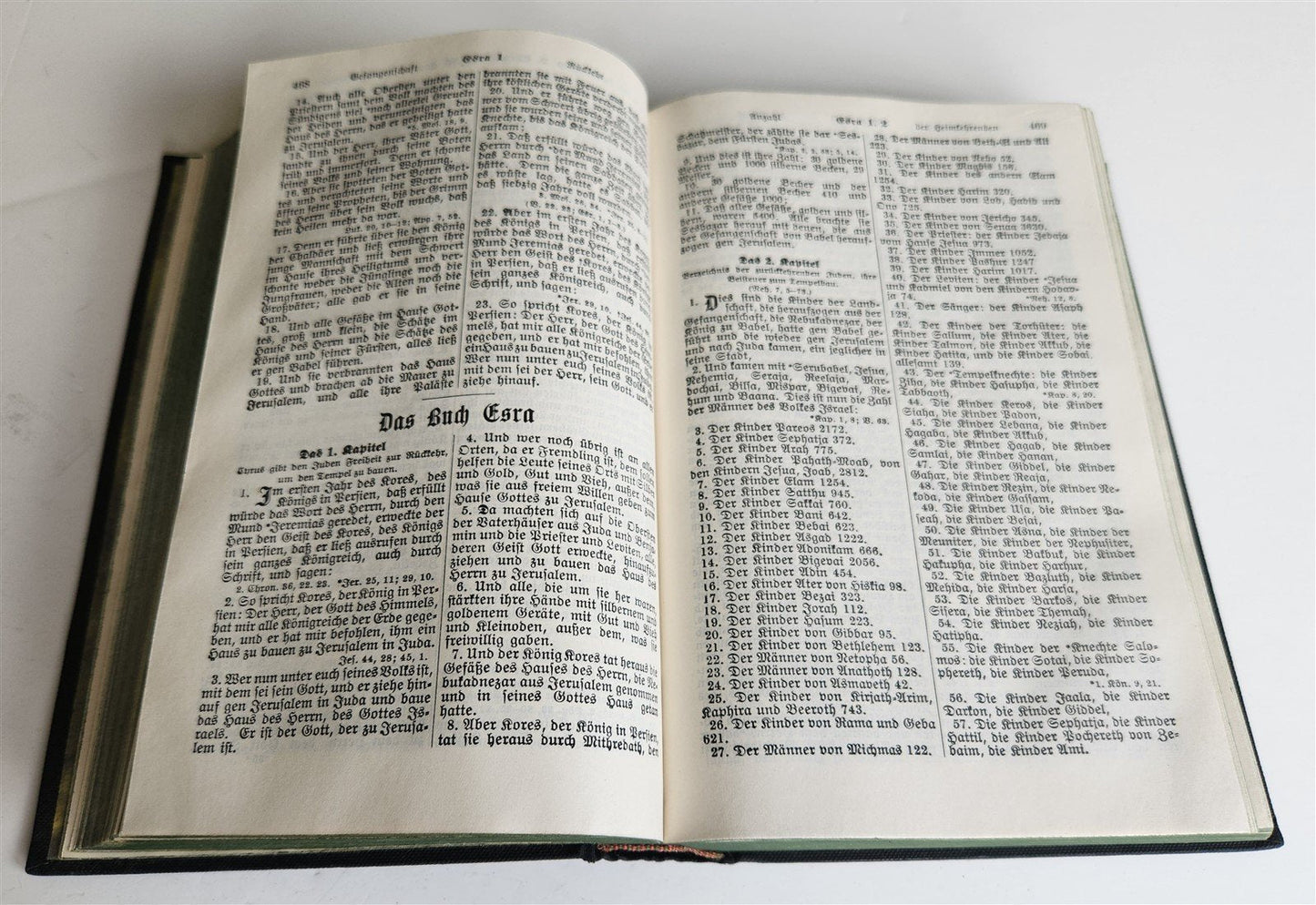 1934 BIBLE in GERMAN pre-WWII translated by MARTIN LUTHER antique