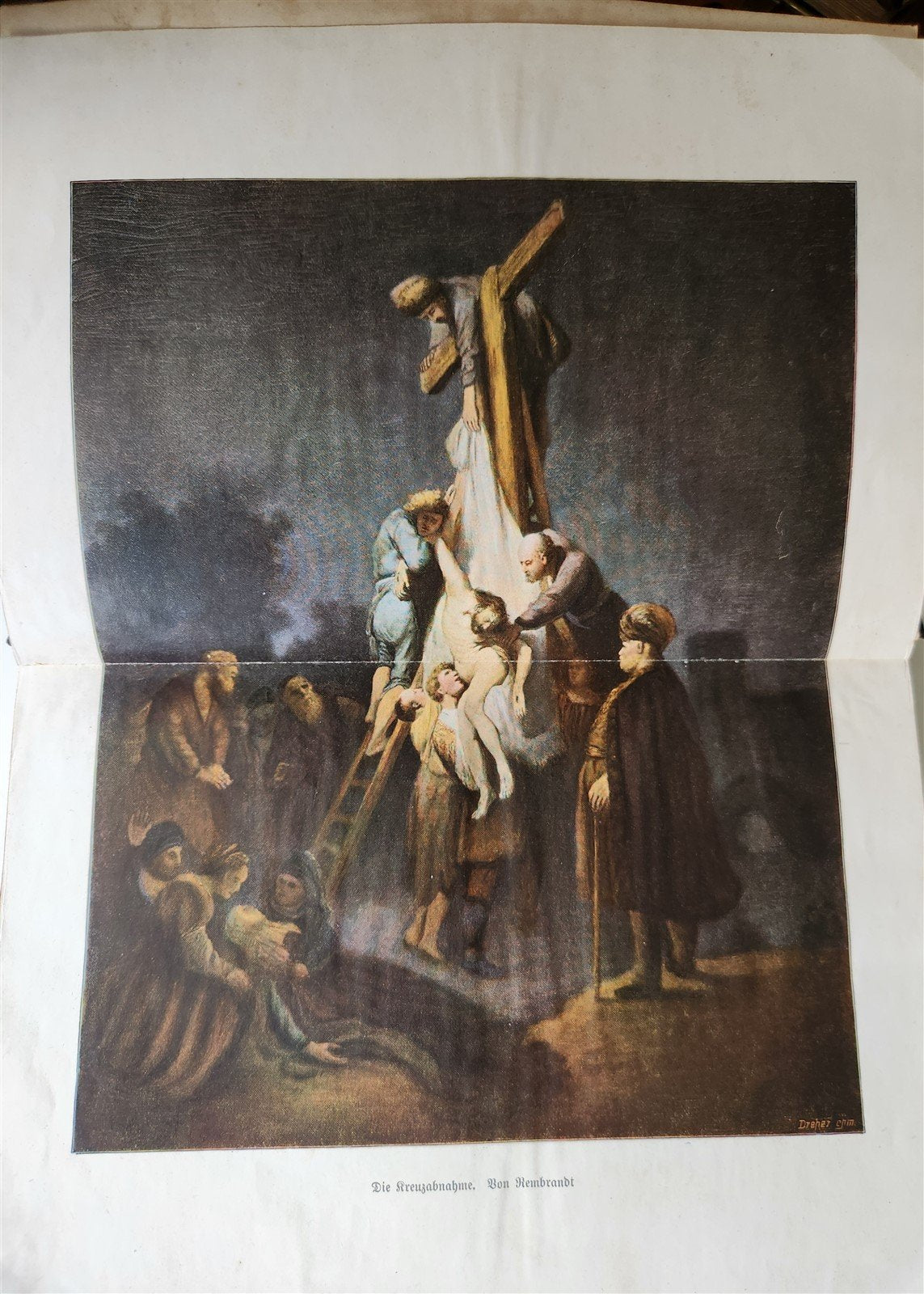 1927 BIBLE in GERMAN 2 VOLS GIFT from Duke of Braunschweig and Luneburg antique