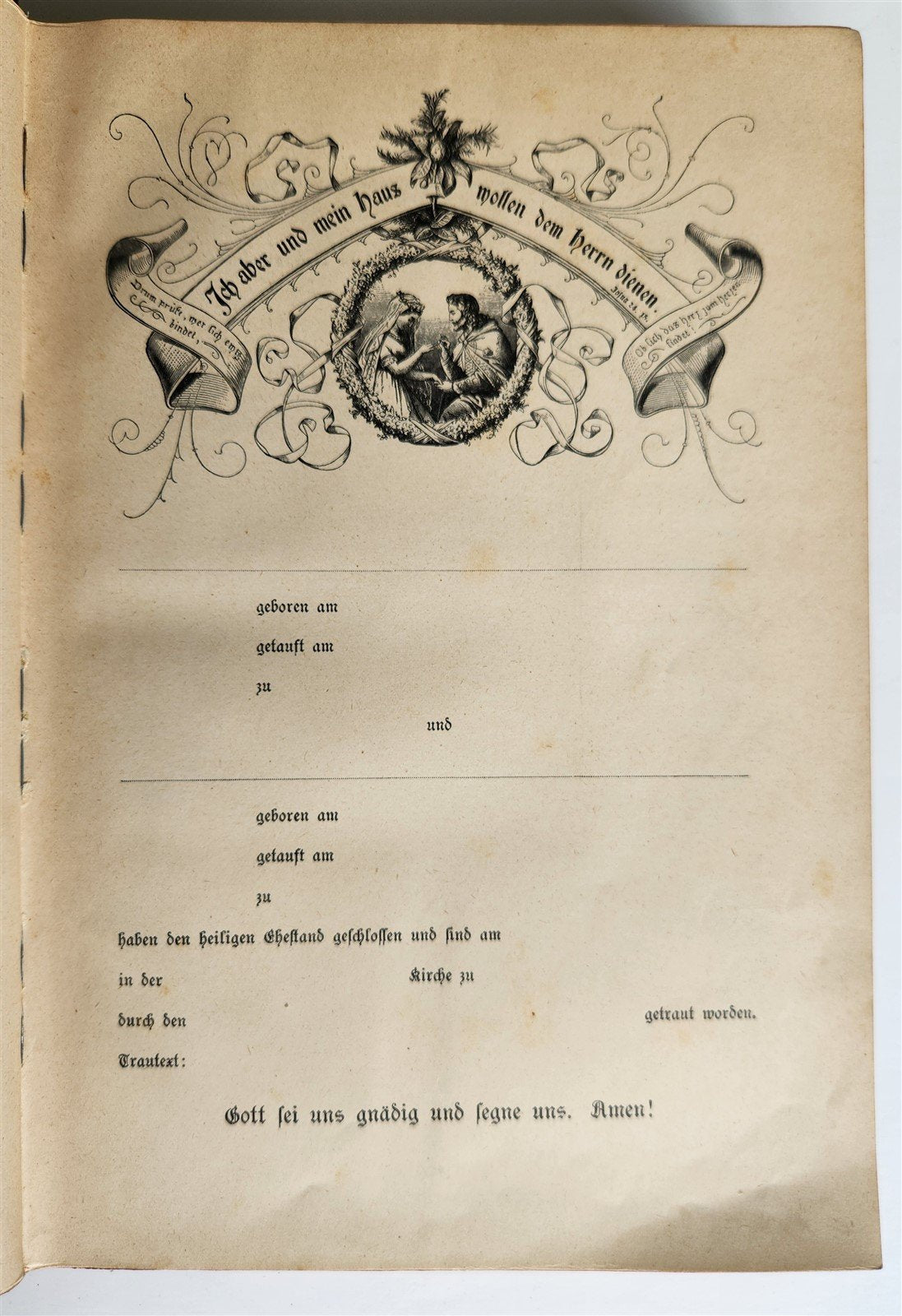 1927 BIBLE in GERMAN 2 VOLS GIFT from Duke of Braunschweig and Luneburg antique