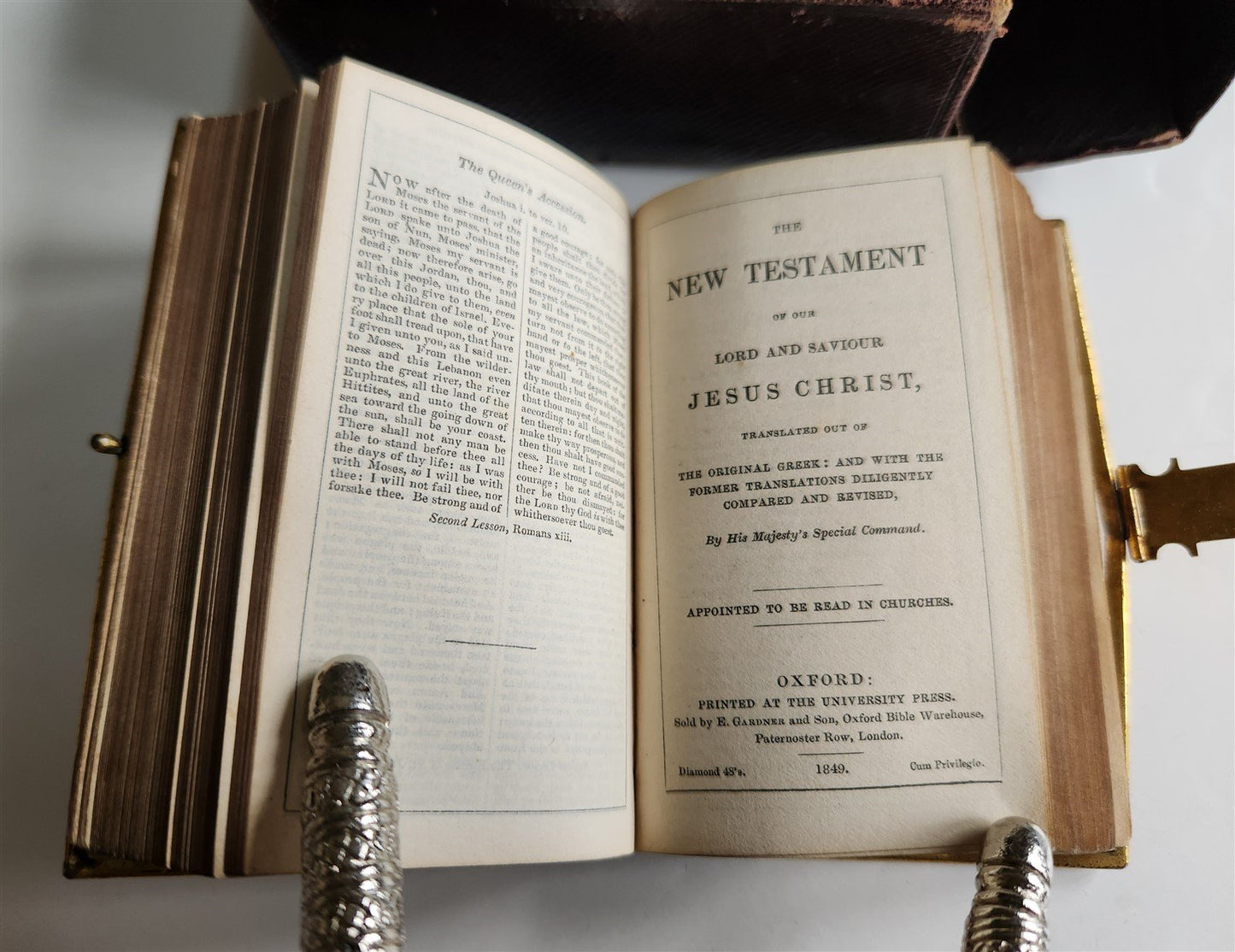 1849 BIBLE in ENGLISH New Testament & BOOK OF COMMON PRAYER antique