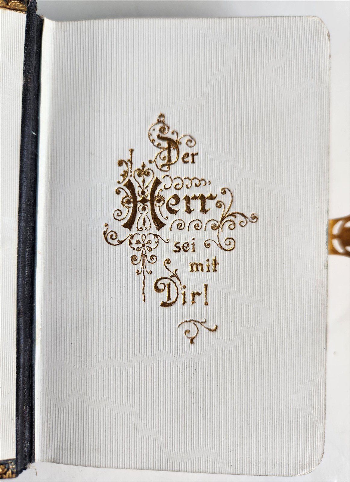 1911 HYMNAL in GERMAN antique DECORATIVE BINDING