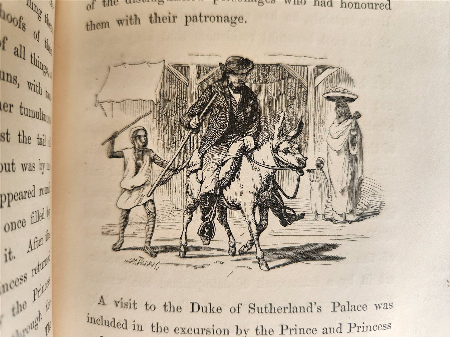1869 diary in East during tour of Prince & Princess of Wales antique ILLUSTRATED