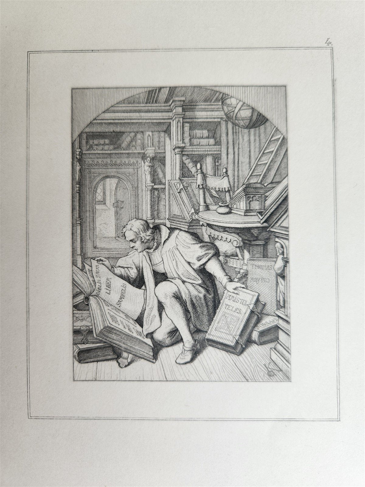 1857 DR. MARTIN LUTHER GERMAN REFORMER antique ILLUSTRATED
