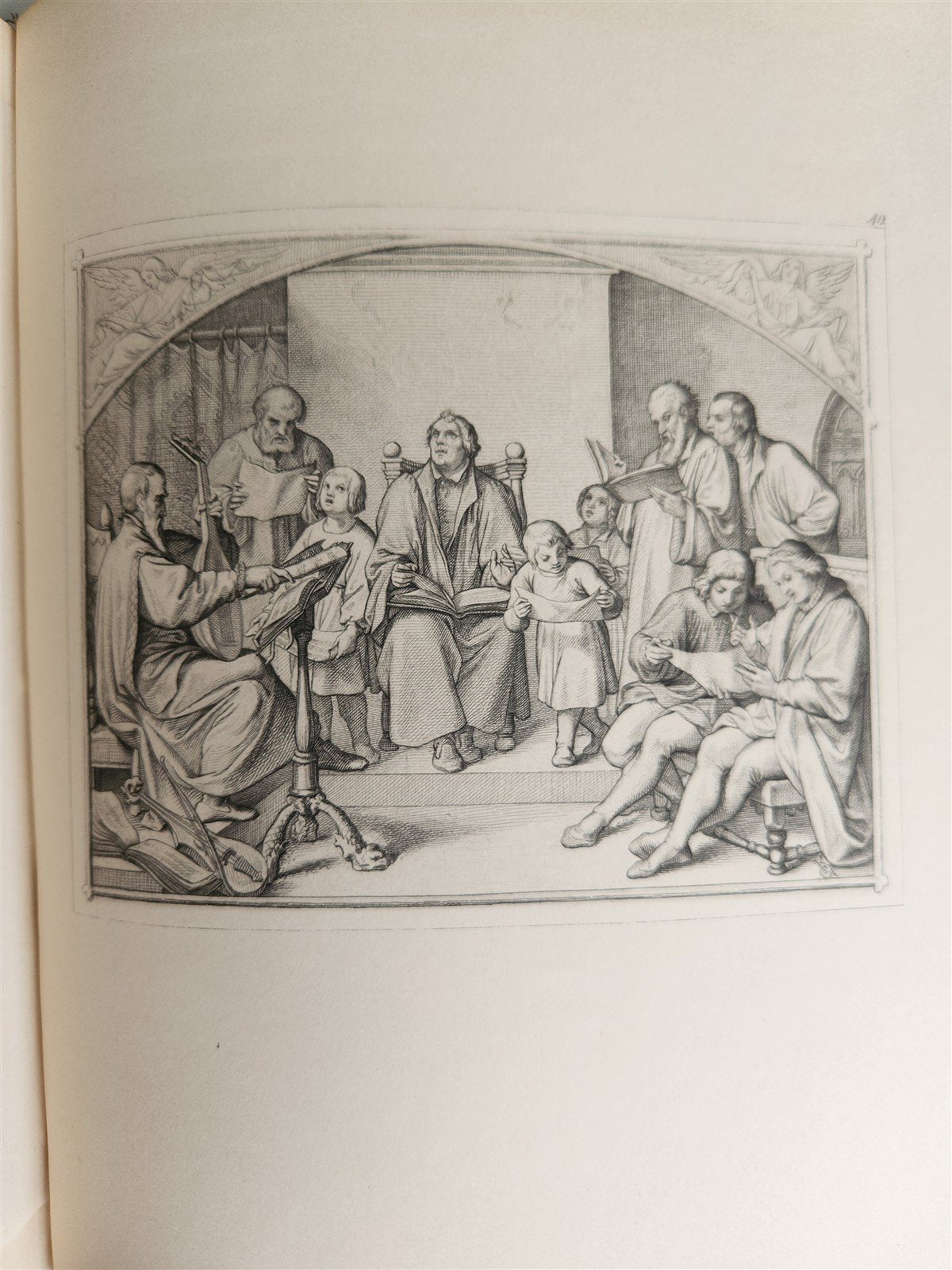 1857 DR. MARTIN LUTHER GERMAN REFORMER antique ILLUSTRATED