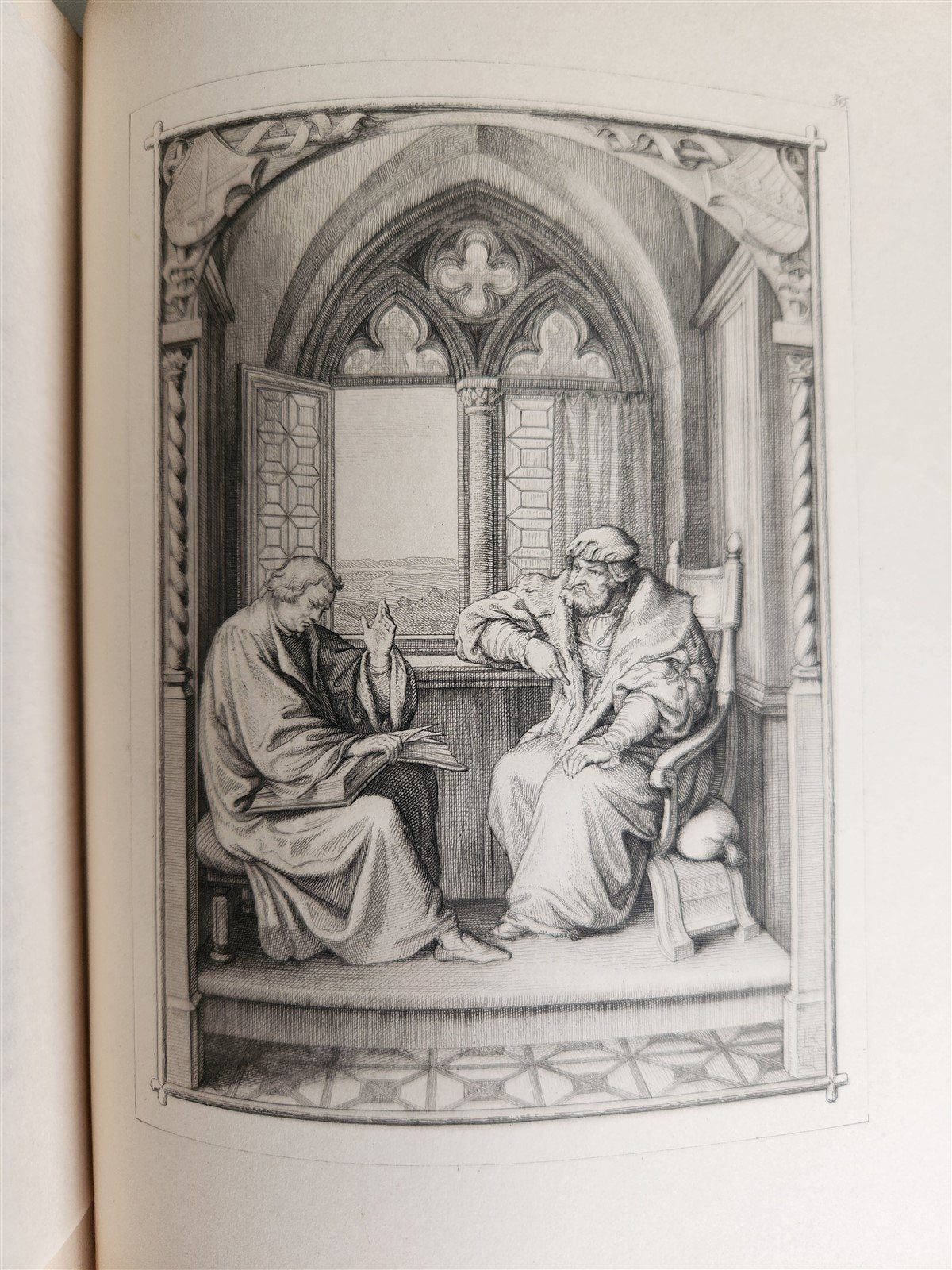 1857 DR. MARTIN LUTHER GERMAN REFORMER antique ILLUSTRATED