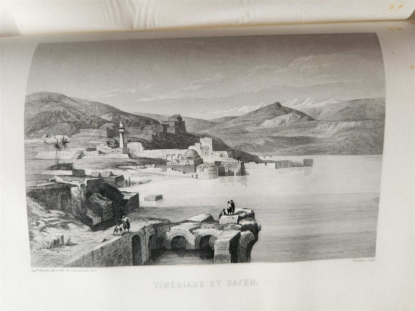 1865 JERUSALEM et la TERRE-SAINTE notes de voyage antique ILLUSTRATED