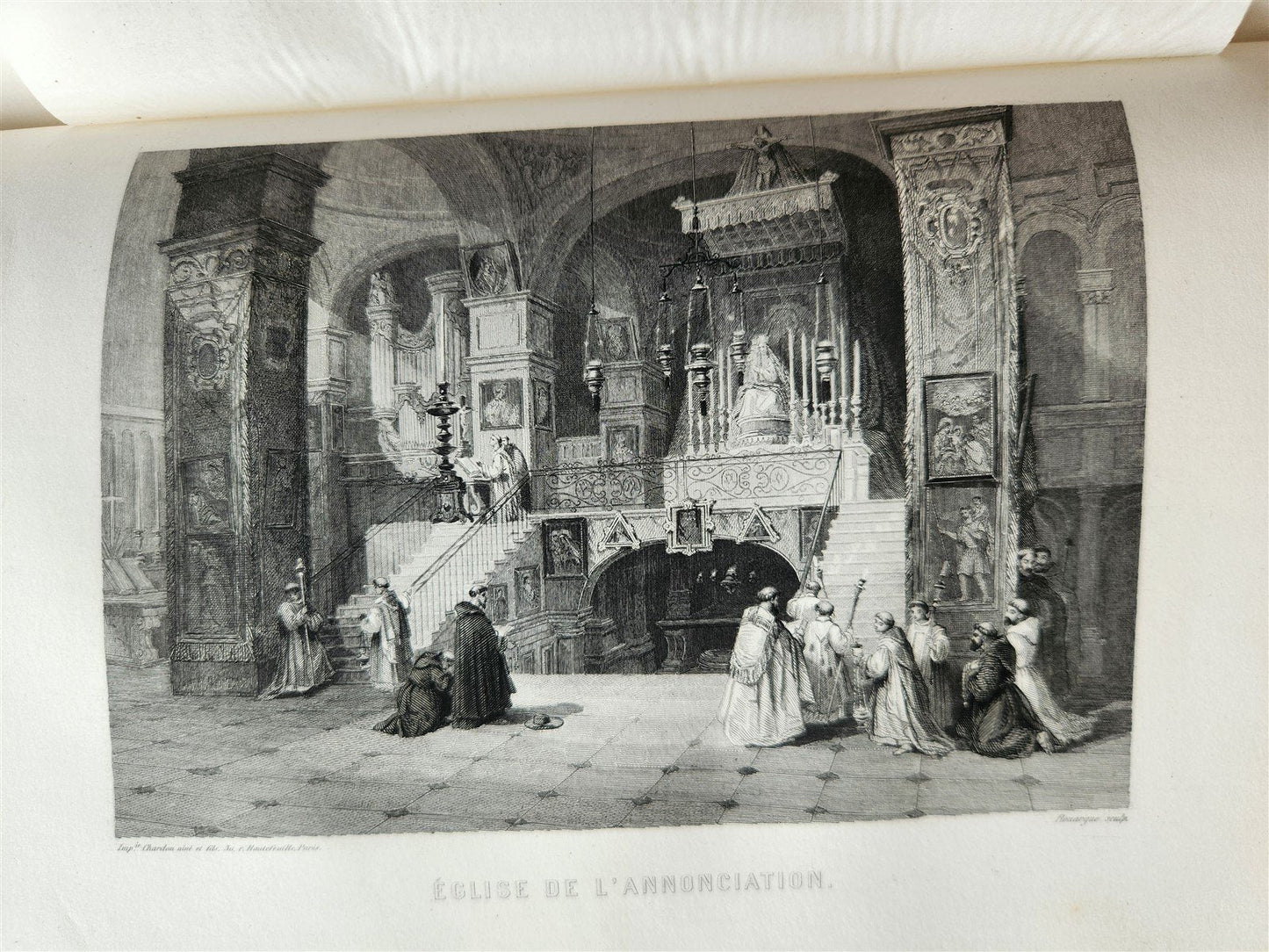 1865 JERUSALEM et la TERRE-SAINTE notes de voyage antique ILLUSTRATED