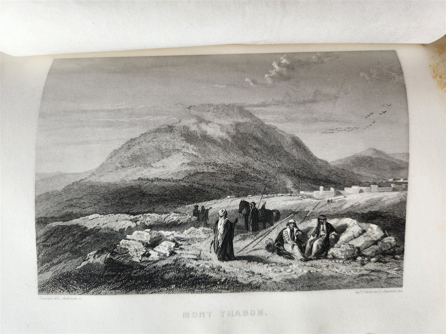 1865 JERUSALEM et la TERRE-SAINTE notes de voyage antique ILLUSTRATED