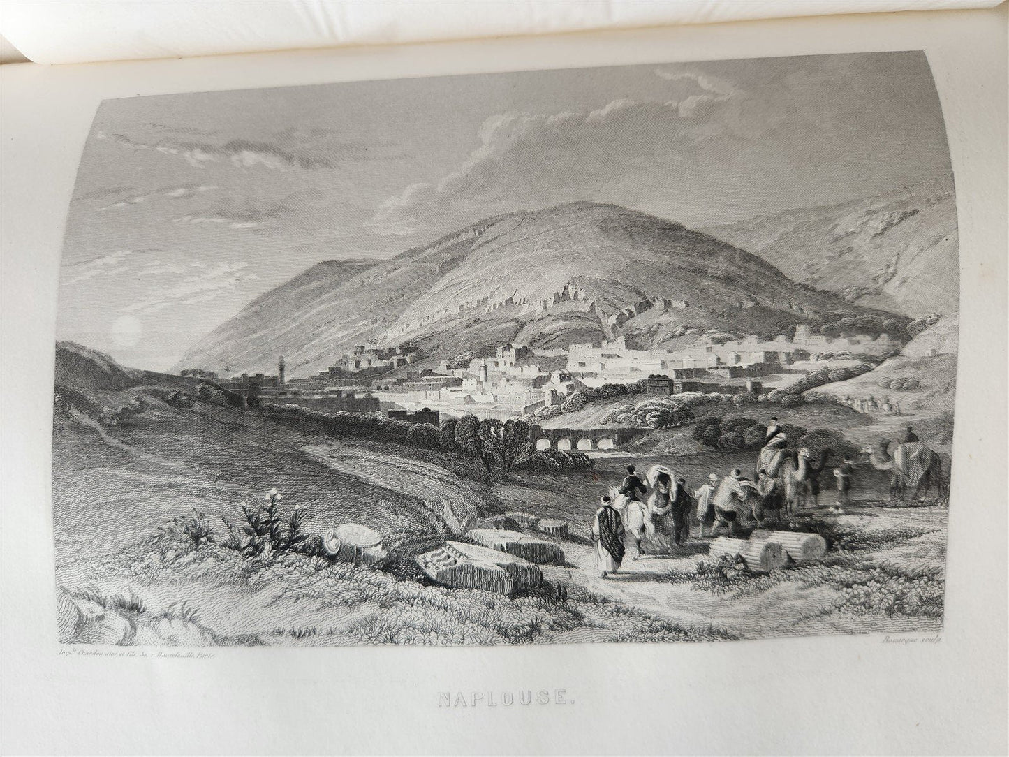 1865 JERUSALEM et la TERRE-SAINTE notes de voyage antique ILLUSTRATED
