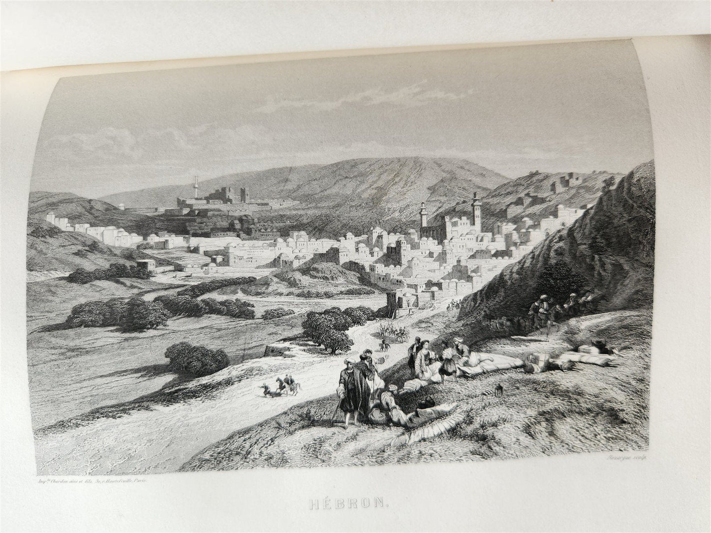 1865 JERUSALEM et la TERRE-SAINTE notes de voyage antique ILLUSTRATED