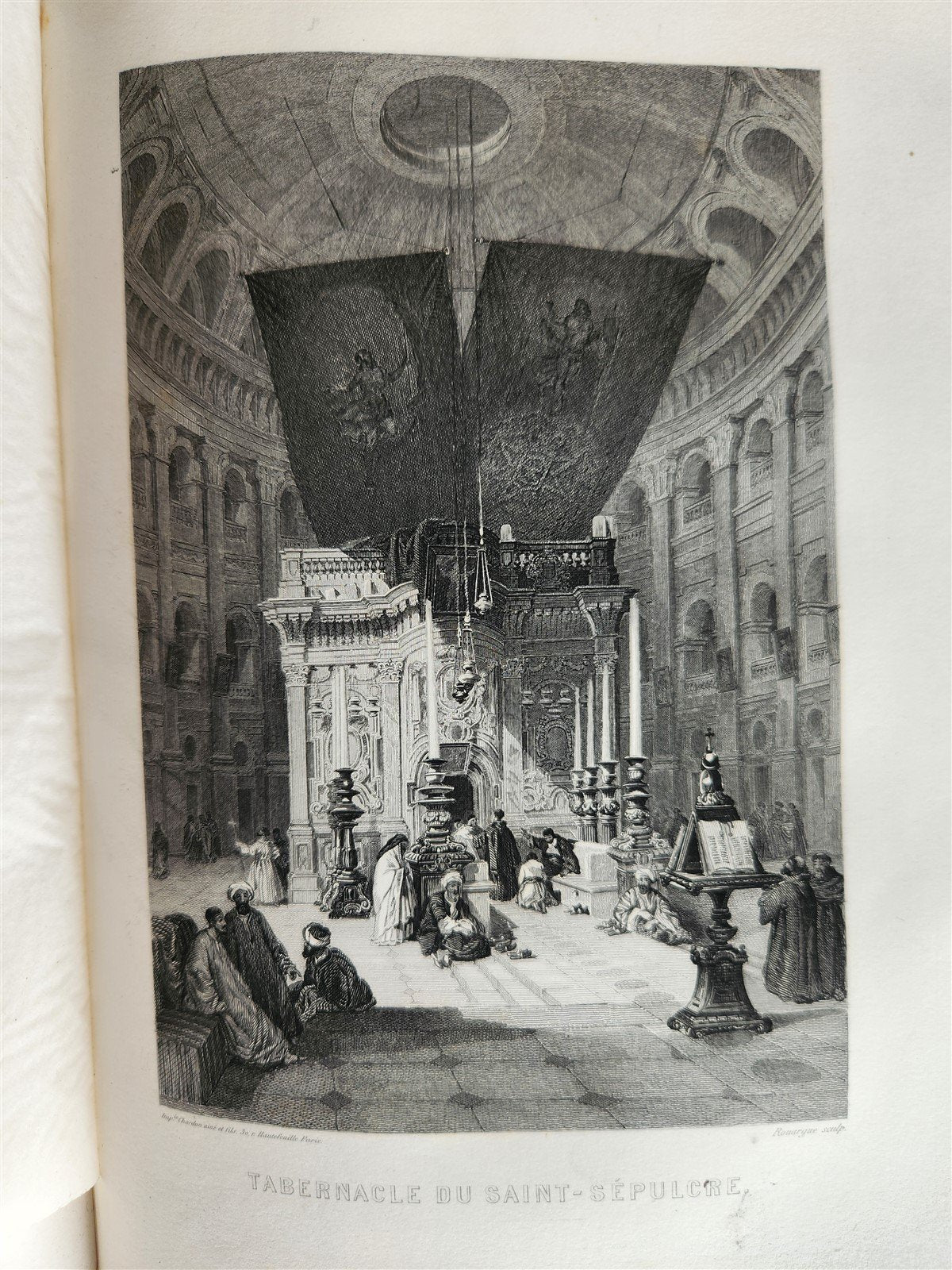 1865 JERUSALEM et la TERRE-SAINTE notes de voyage antique ILLUSTRATED