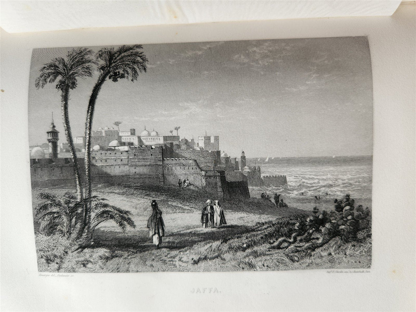 1865 JERUSALEM et la TERRE-SAINTE notes de voyage antique ILLUSTRATED