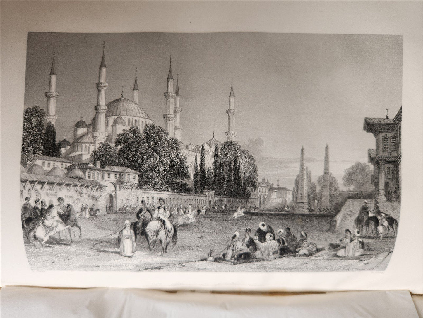 1855 HISTOIRE de EMPIRE OTTOMAN antique ILLUSTRATED HISTORY of TURKEY