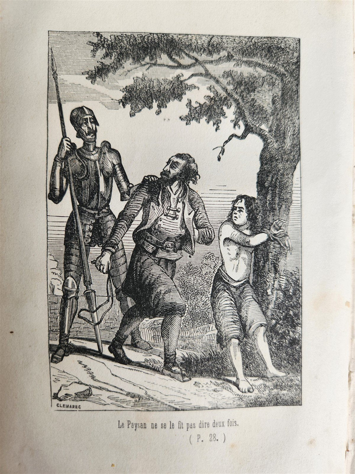 1852 LE DON QUICHOTTE de Cervantes by Paul Jouhanneaud antique ILLUSTRATED