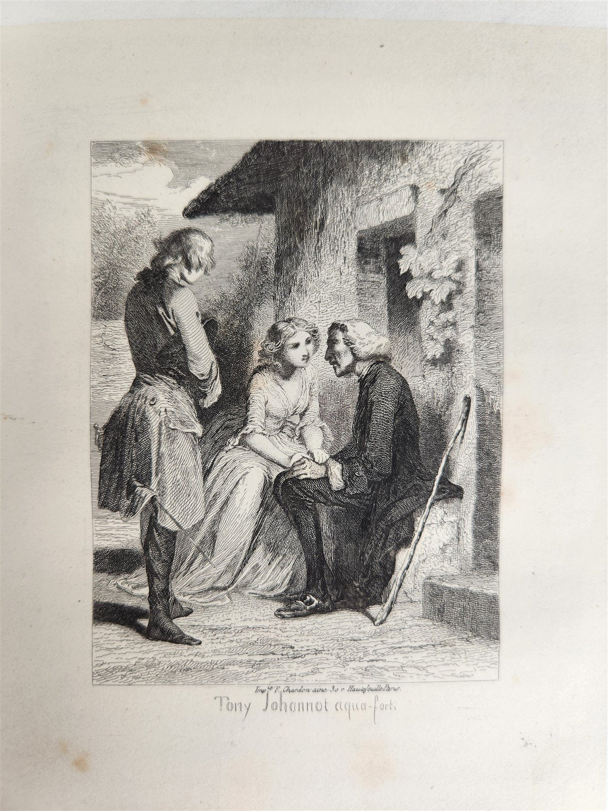 1845 WERTHER par GOETHE antique ILLUSTRATED
