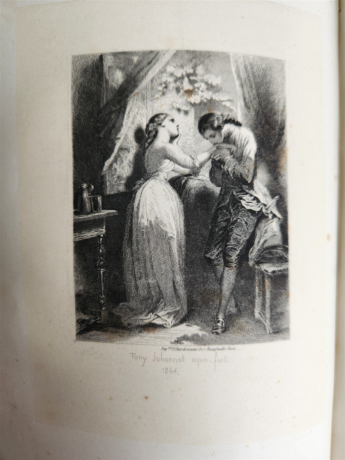 1845 WERTHER par GOETHE antique ILLUSTRATED